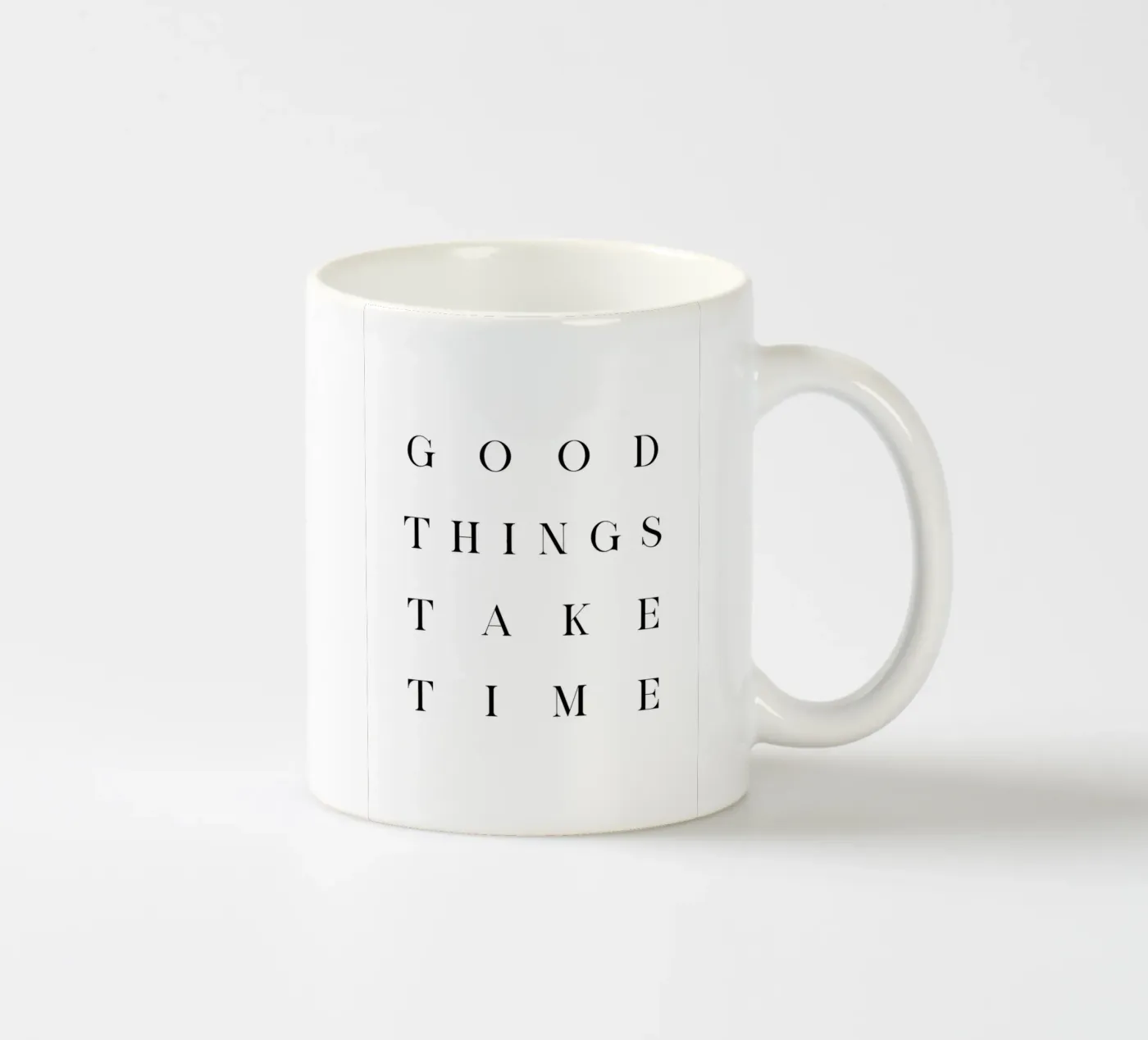 Good things ceramic mug by BAINAI QUOTES