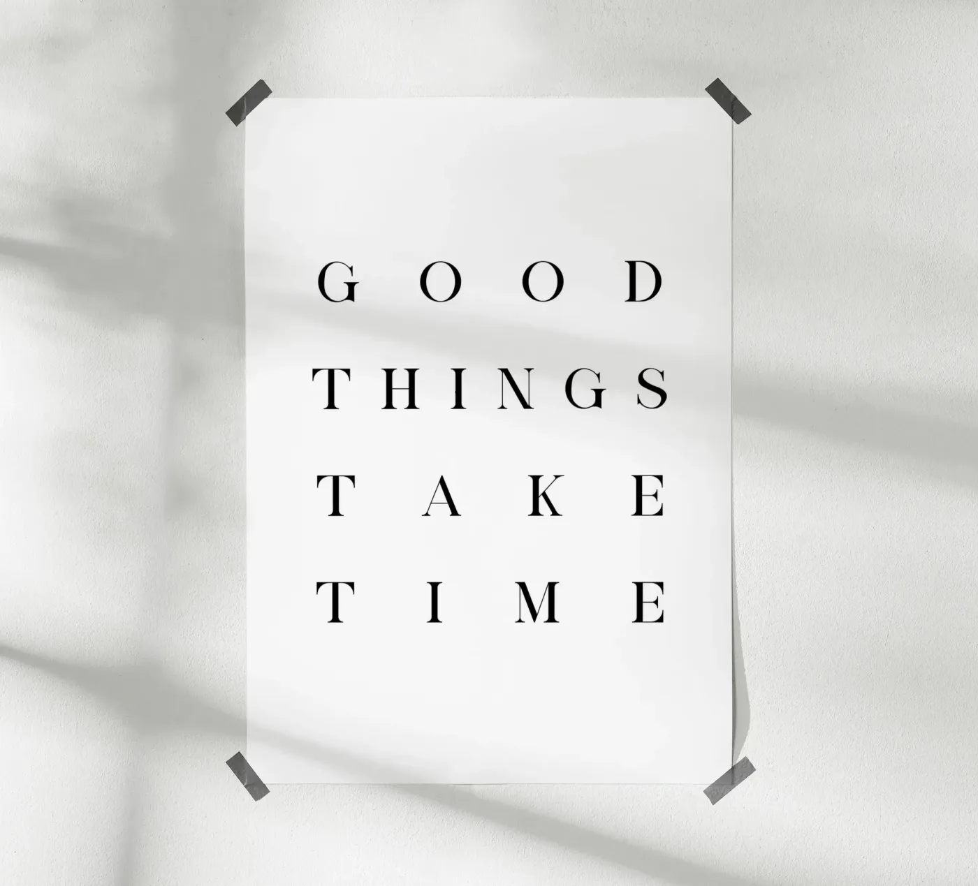Good things poster by BAINAI QUOTES