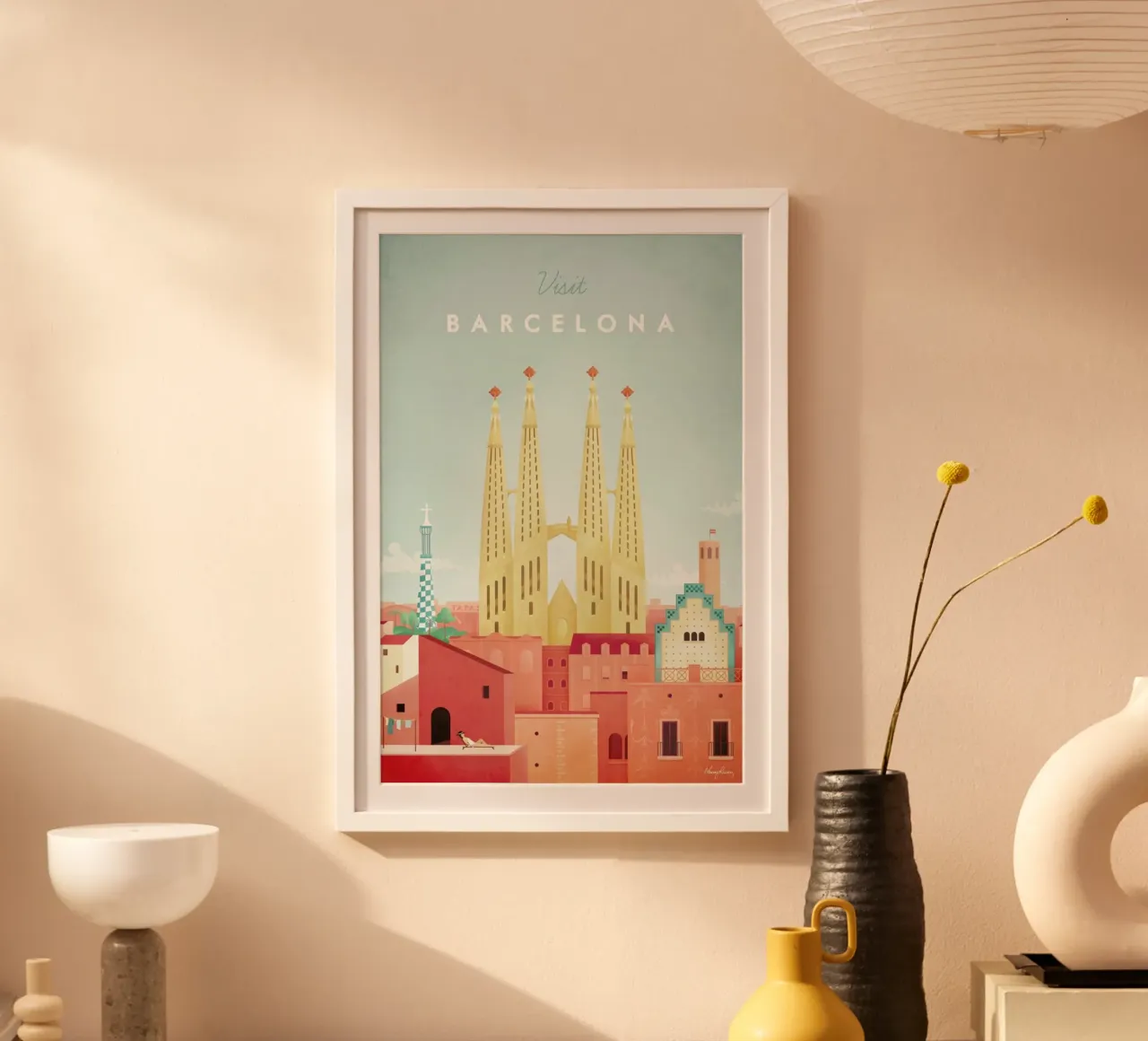 Barcelona poster by Henry Rivers