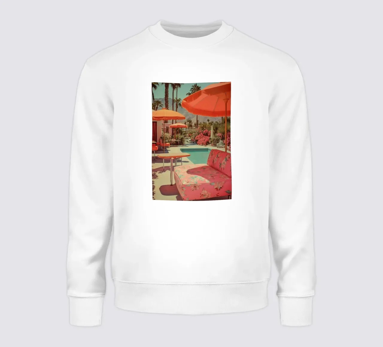 Idilio con el jardín retro de Palm Springs sudadera de Carinaprint