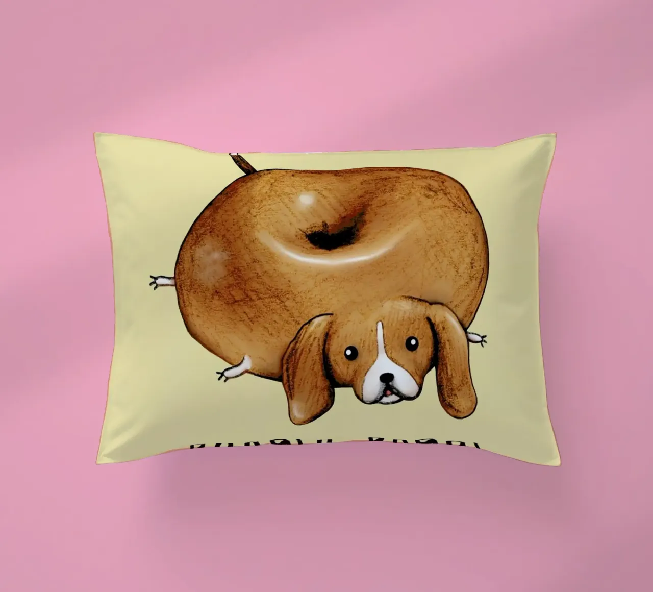 Beagle Bagel cuscino da Sophie Corrigan