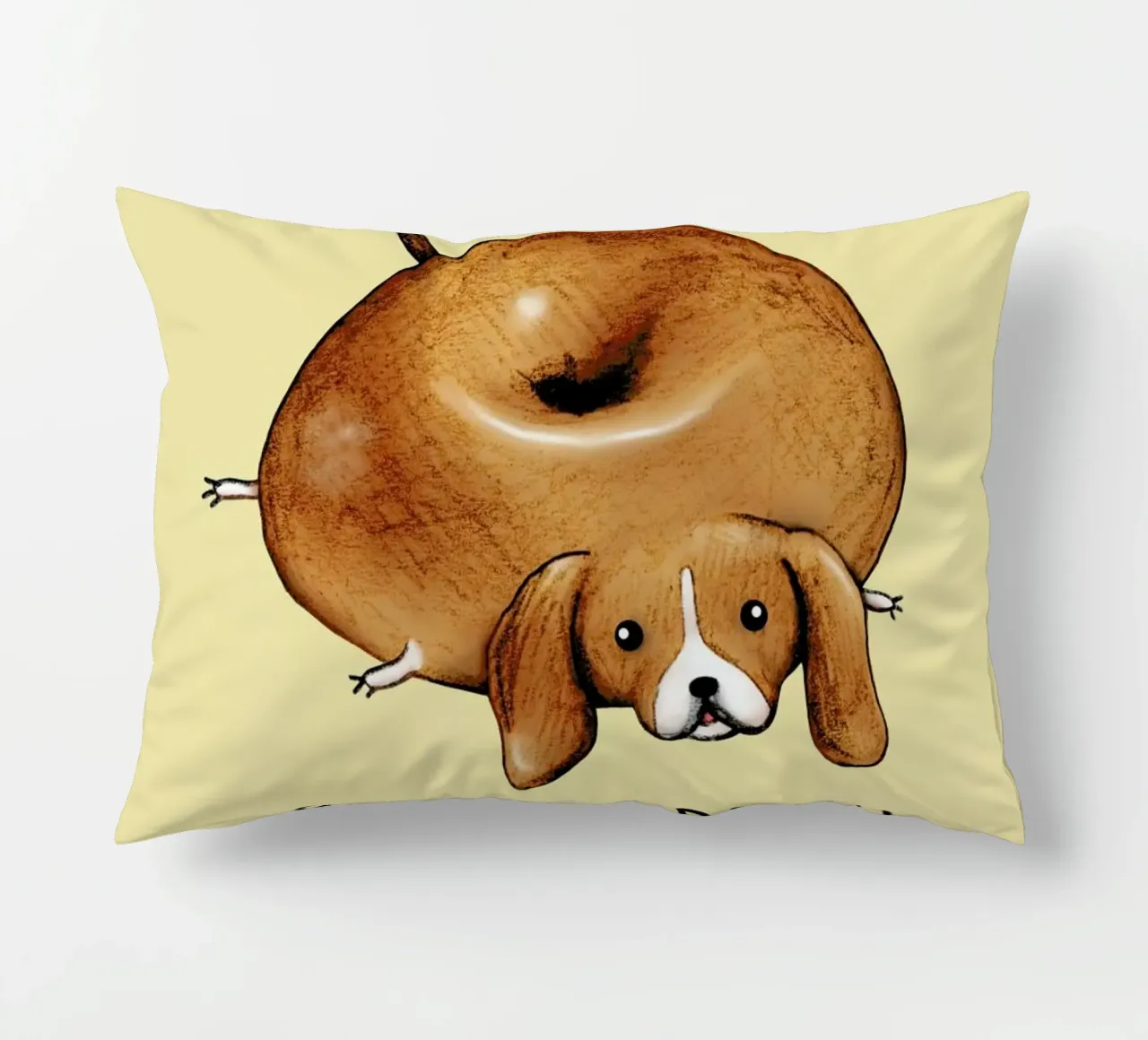 Beagle Bagel cuscino da Sophie Corrigan