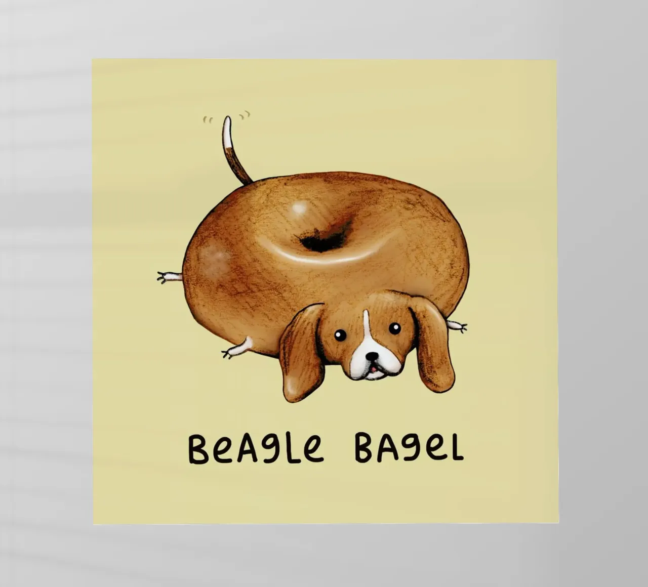 Beagle Bagel pellicola backlit da Sophie Corrigan