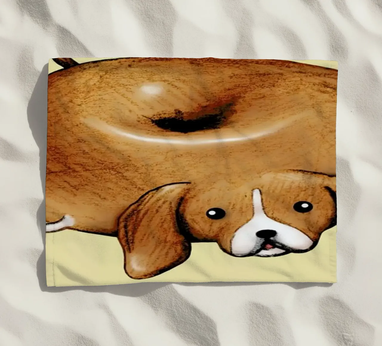 Beagle Bagel telo mare da Sophie Corrigan