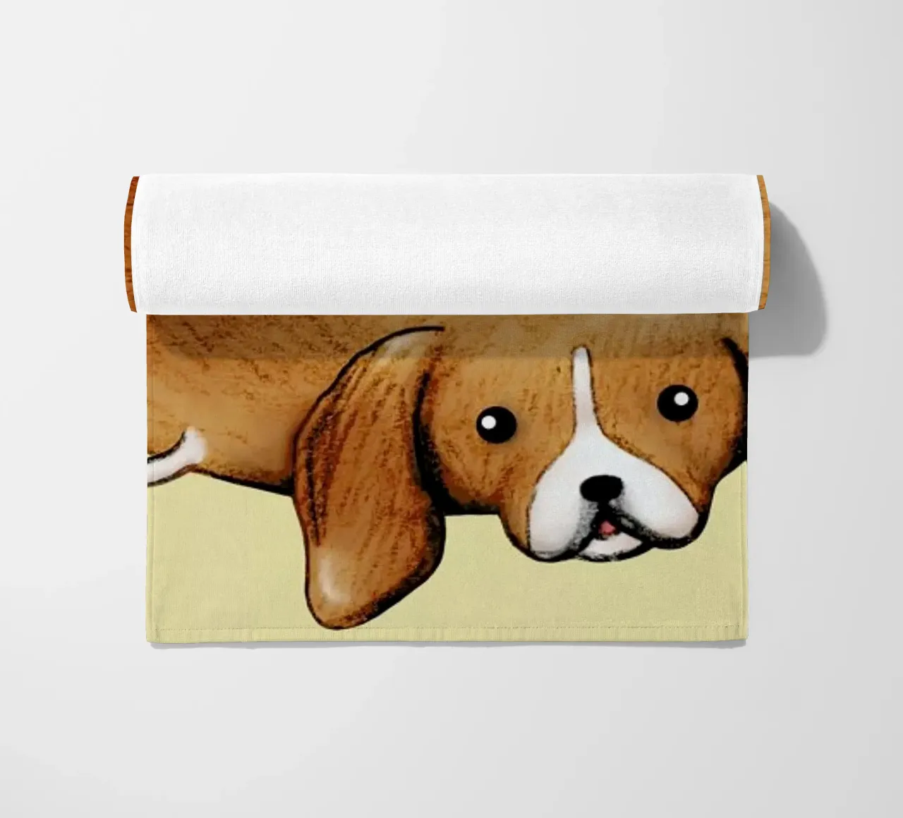 Beagle Bagel telo mare da Sophie Corrigan