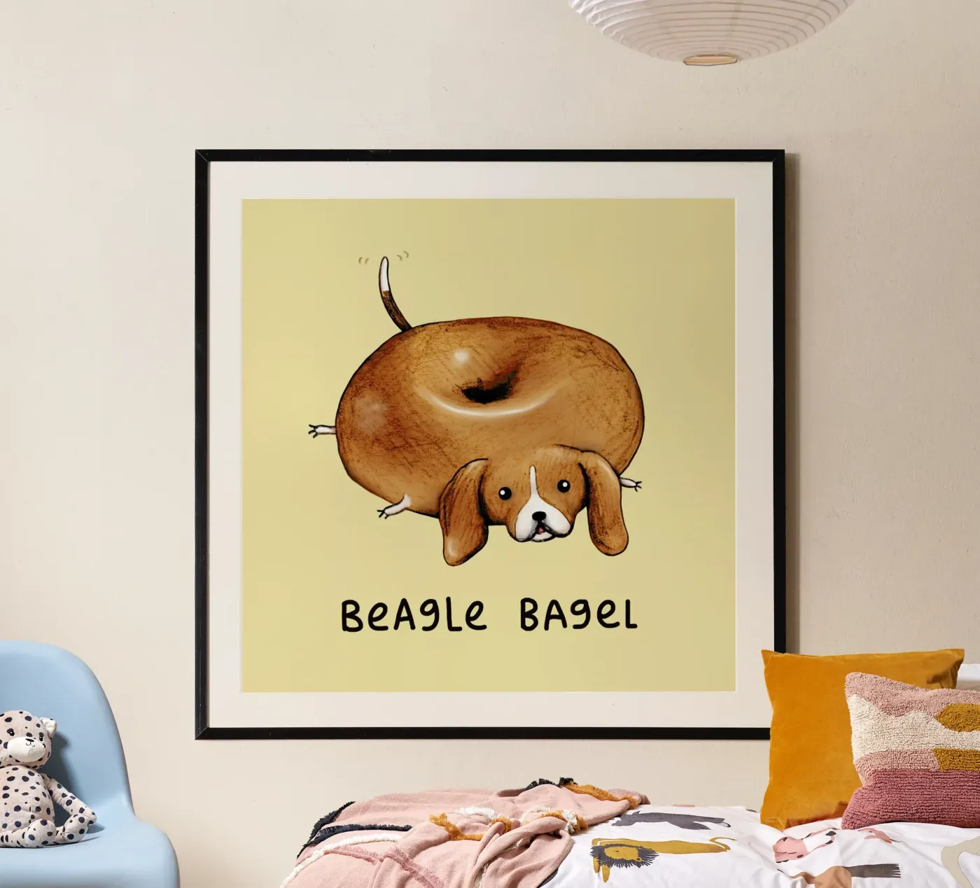 Beagle Bagel poster da Sophie Corrigan