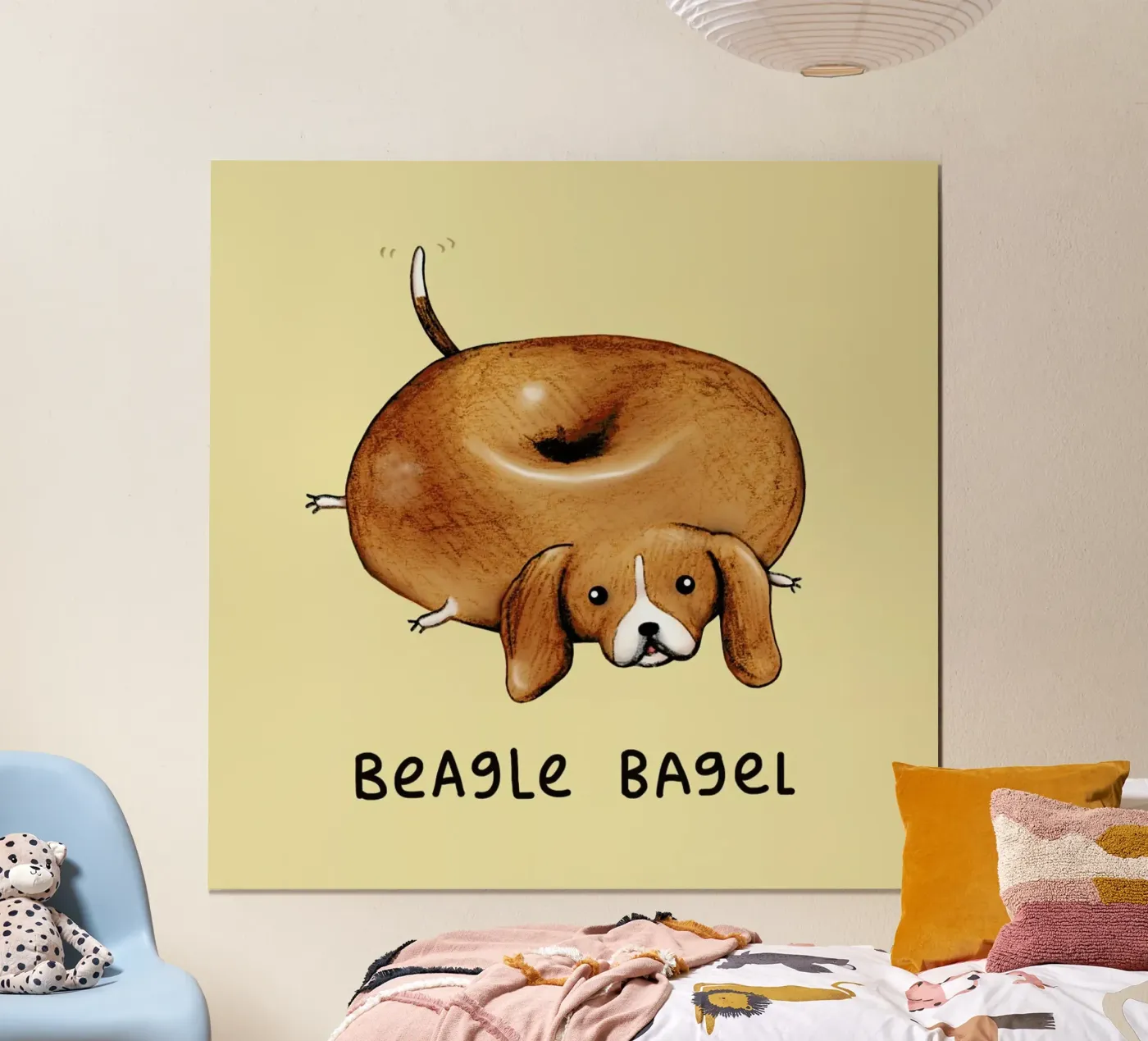 Beagle Bagel poster da Sophie Corrigan