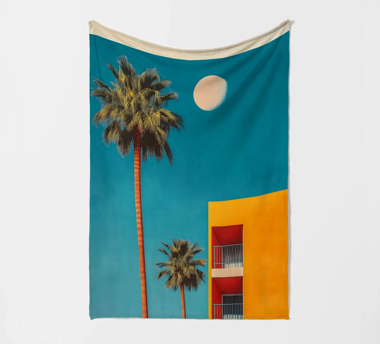 Appartamento Palm Springs Nostalgie coperta in pile da Carinaprint