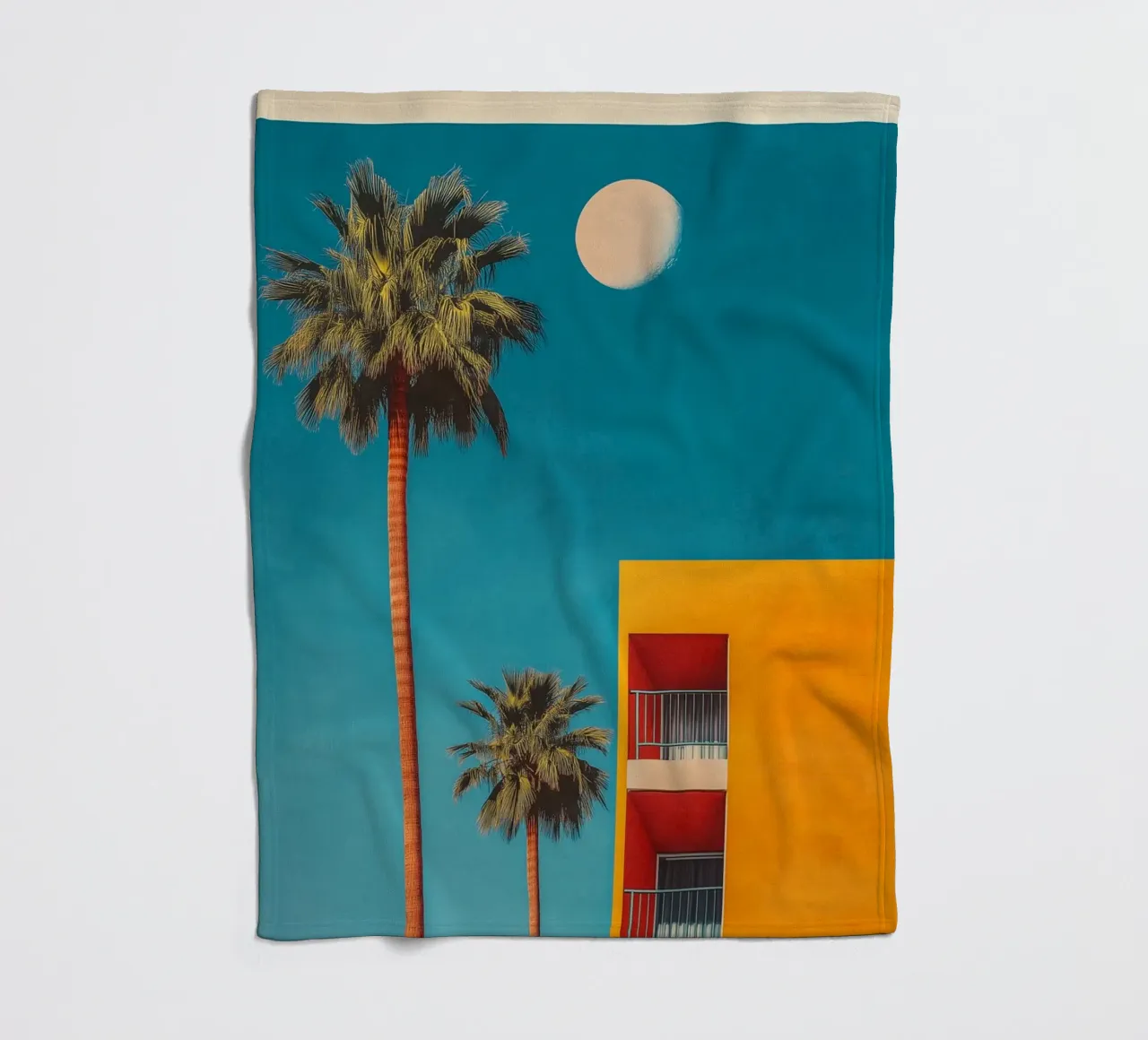 Appartamento Palm Springs Nostalgie coperta in pile da Carinaprint