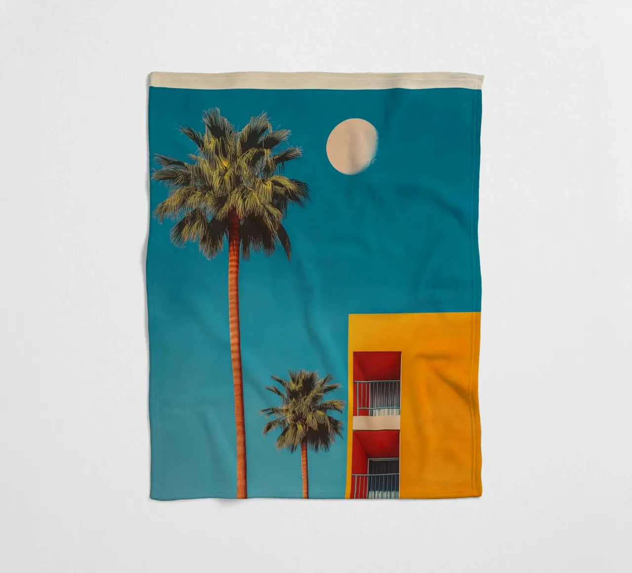 Appartamento Palm Springs Nostalgie coperta in pile da Carinaprint