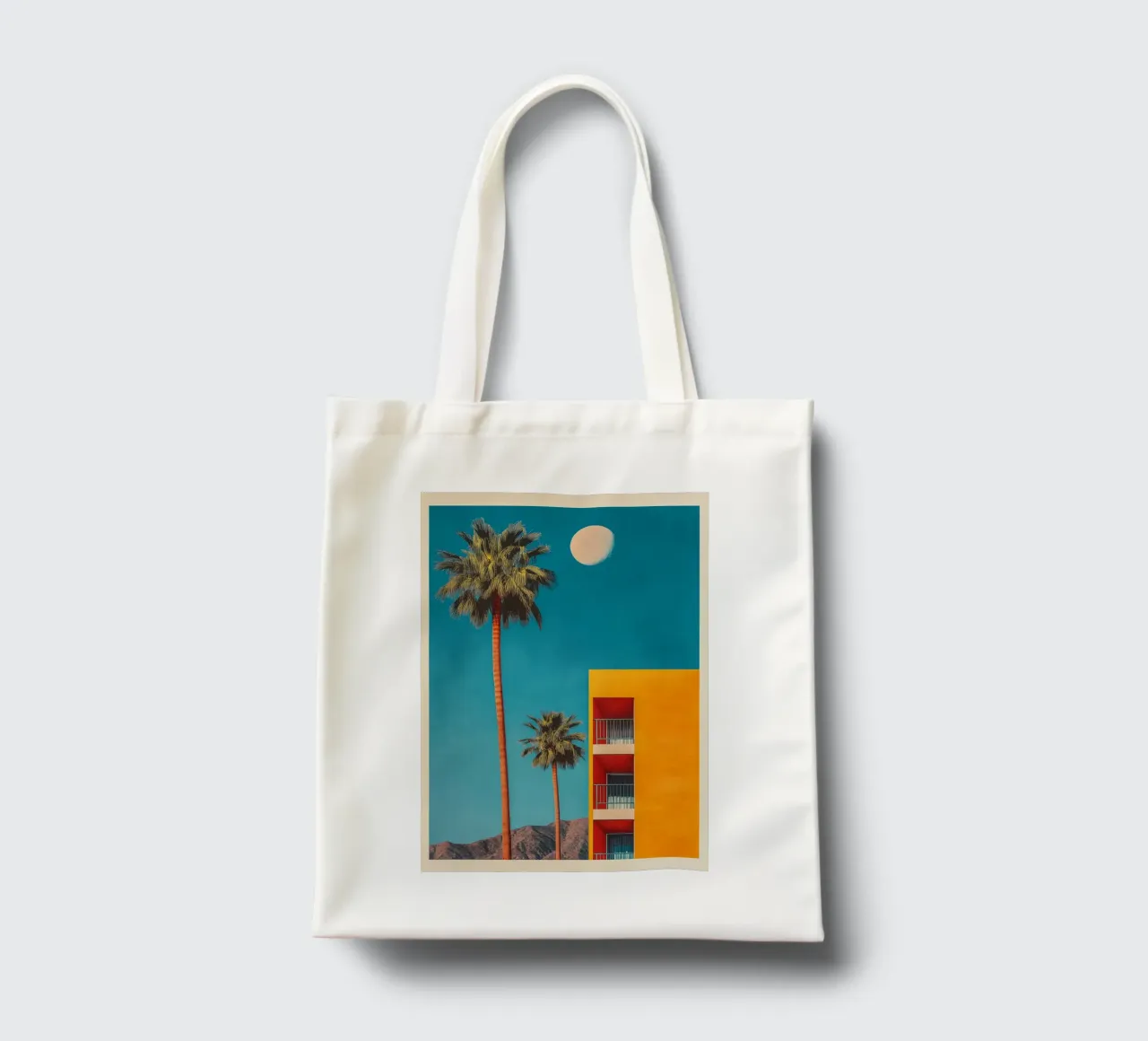 Appartamento Palm Springs Nostalgie borsa in juta da Carinaprint