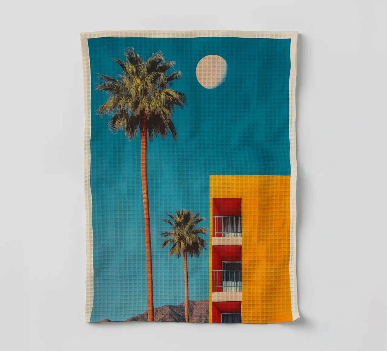 Appartamento Palm Springs Nostalgie canovaccio da cucina da Carinaprint