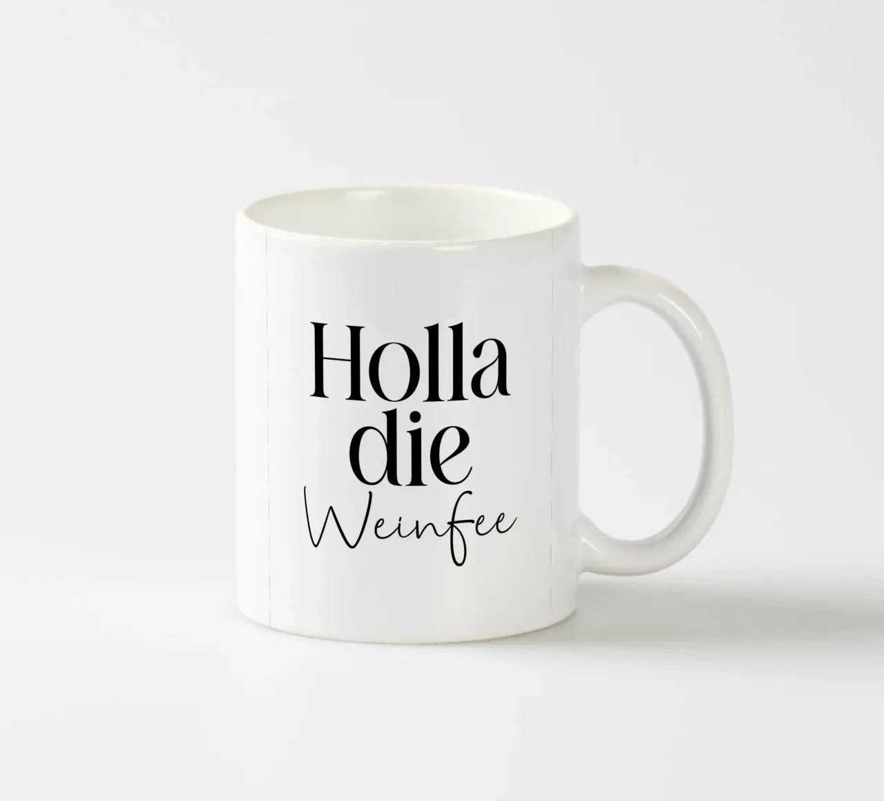 Holla die Weinfee tazza in ceramica da BAINAI QUOTES