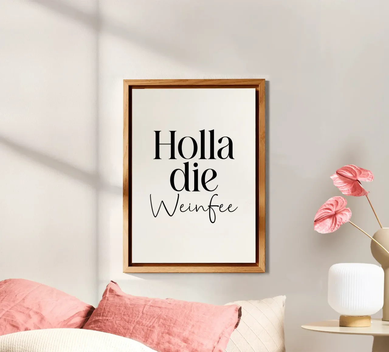 Holla die Weinfee alluminio dibond da BAINAI QUOTES