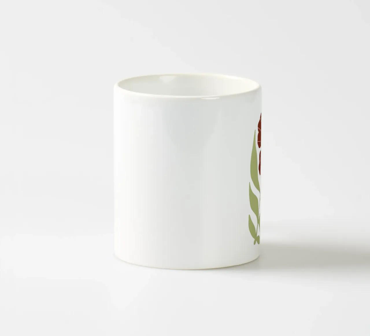 Abstract Brown Flower Wall Art, Minimalist Botanical Print tazza in ceramica da Studio Mooodz