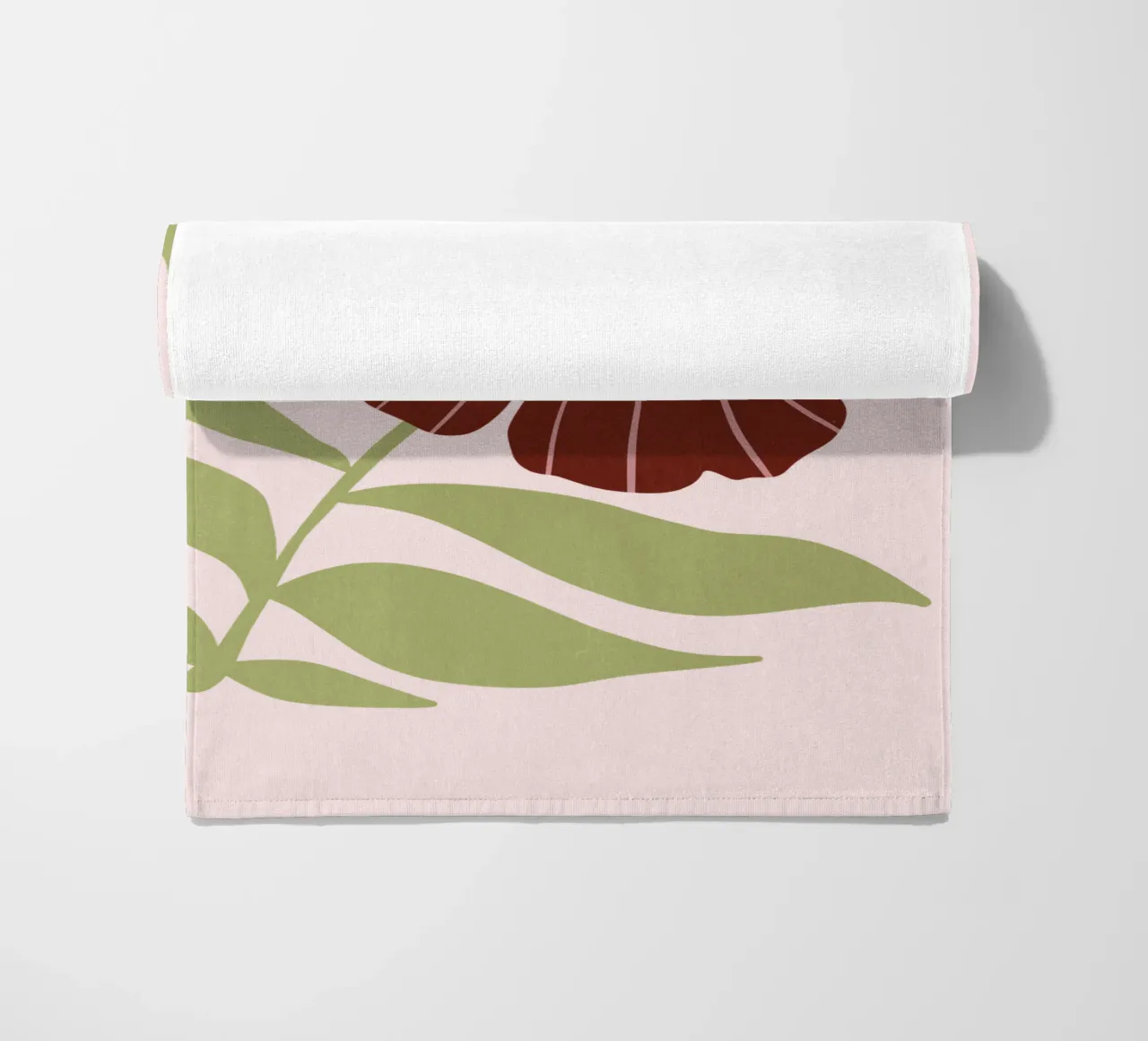 Abstract Brown Flower Wall Art, Minimalist Botanical Print telo mare da Studio Mooodz