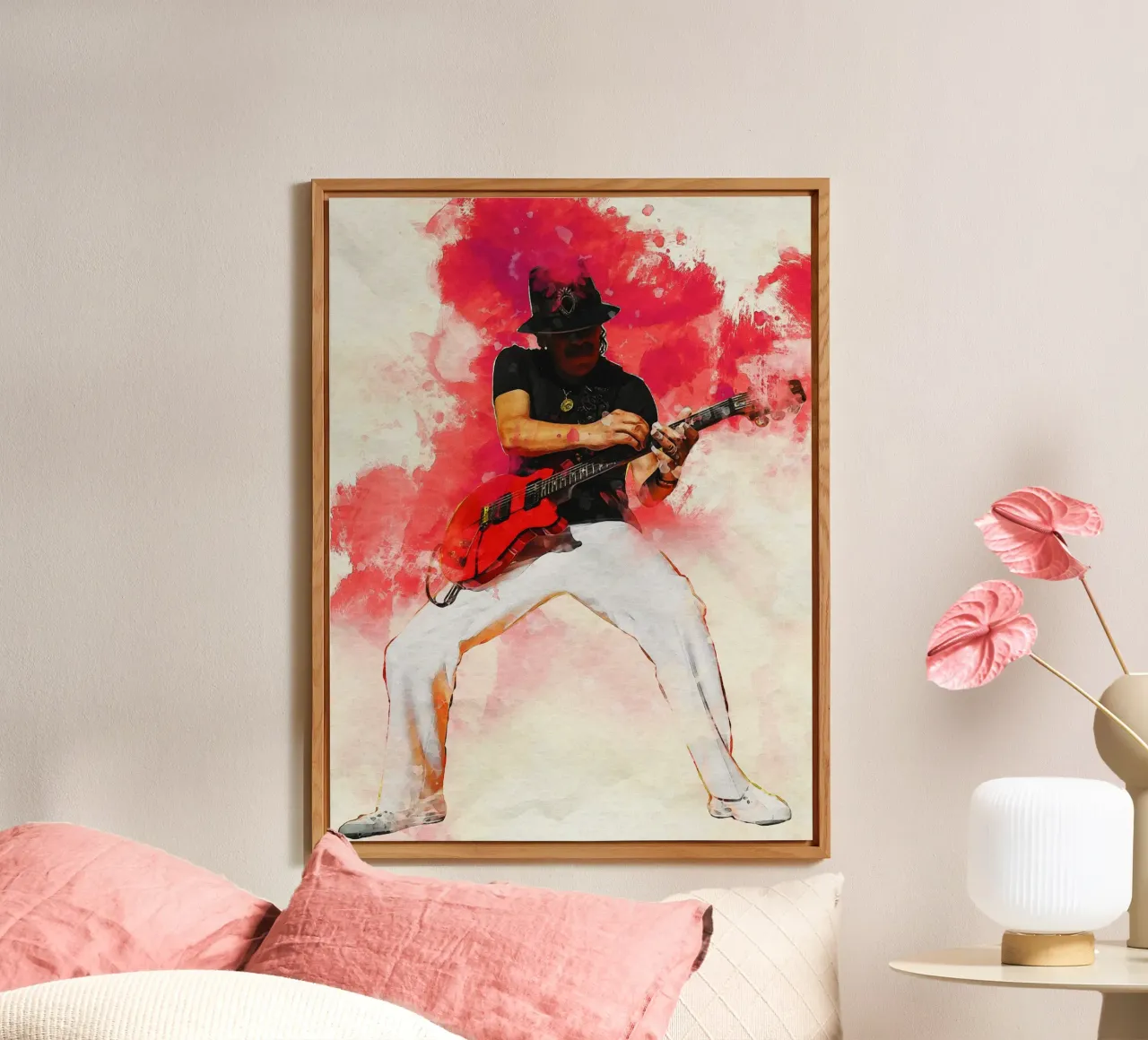 Smudge Carlos Santana alu dibond de Gunawan Rb
