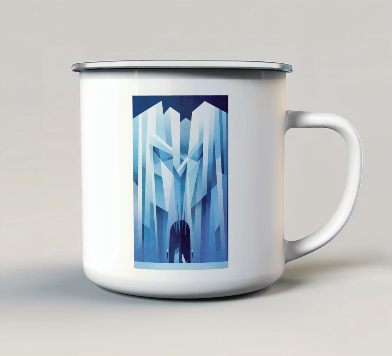 The Wall tazza in smalto da Sean Loose