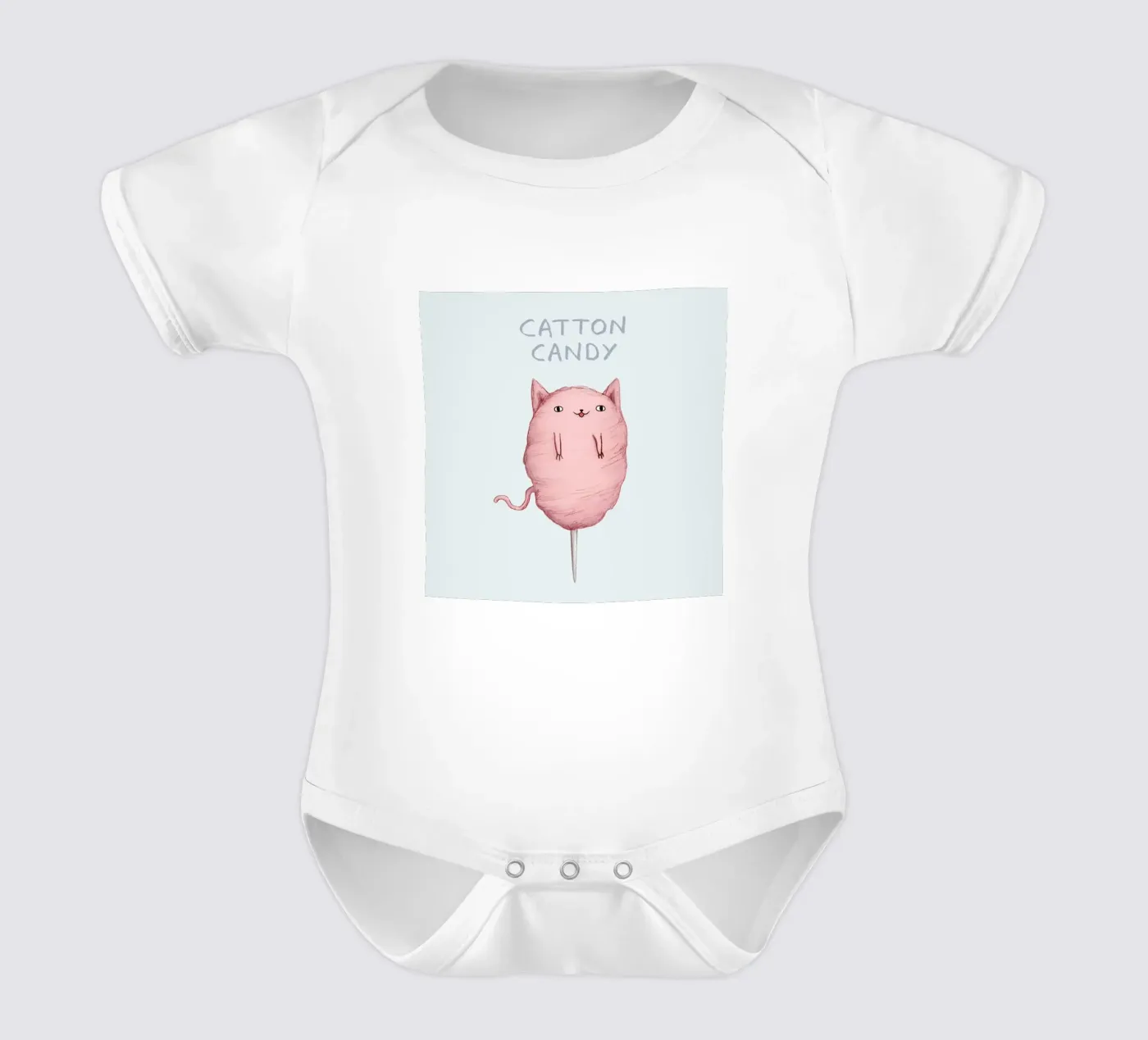 Cattoncandy body neonato maniche corte da Sophie Corrigan