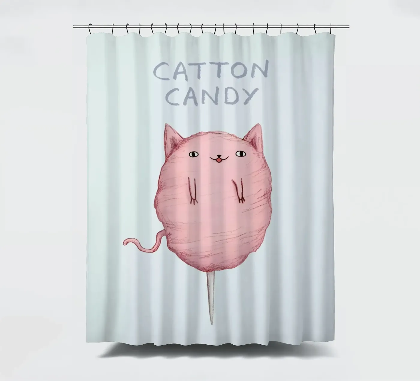 Cattoncandy douchegordijn van Sophie Corrigan