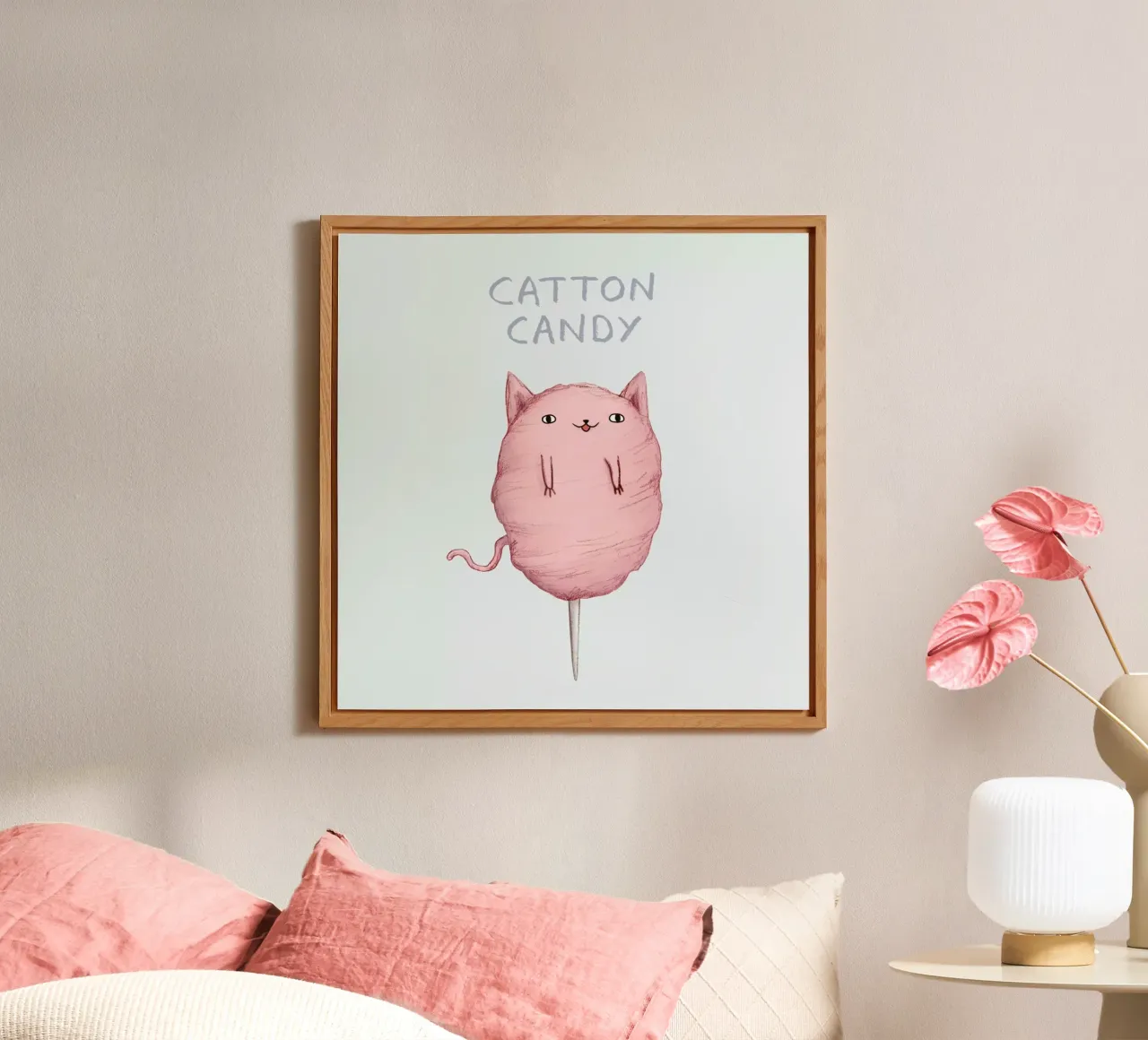 Cattoncandy alluminio dibond da Sophie Corrigan