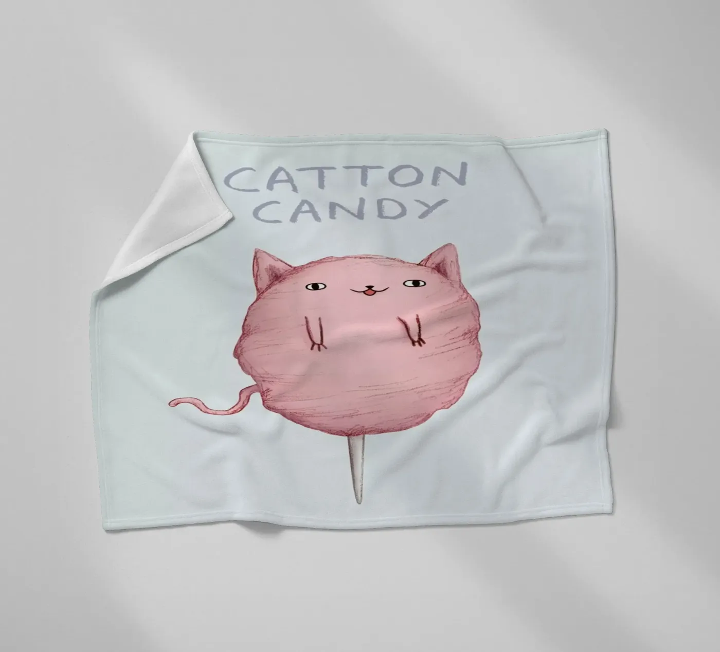 Cattoncandy fleece blanket by Sophie Corrigan