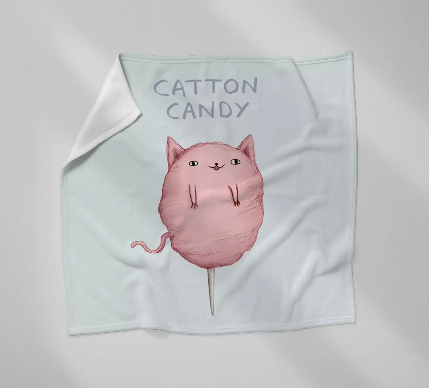 Cattoncandy fleece blanket by Sophie Corrigan