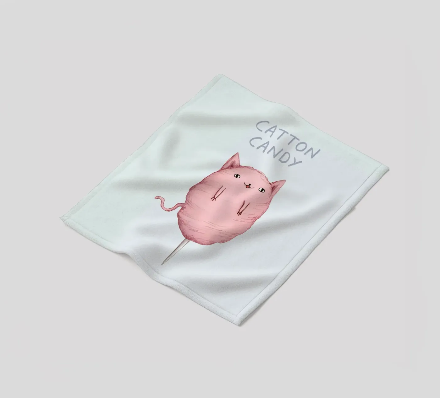 Cattoncandy fleece blanket by Sophie Corrigan