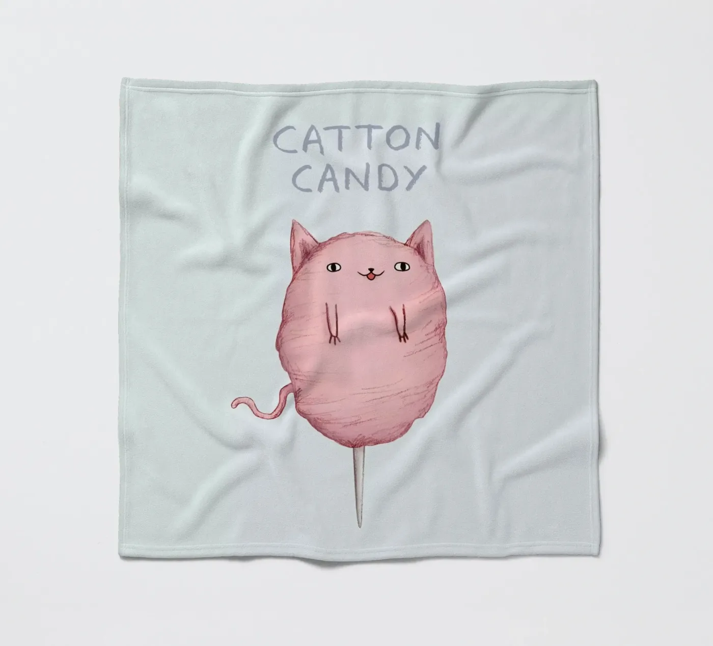 Cattoncandy fleece blanket by Sophie Corrigan