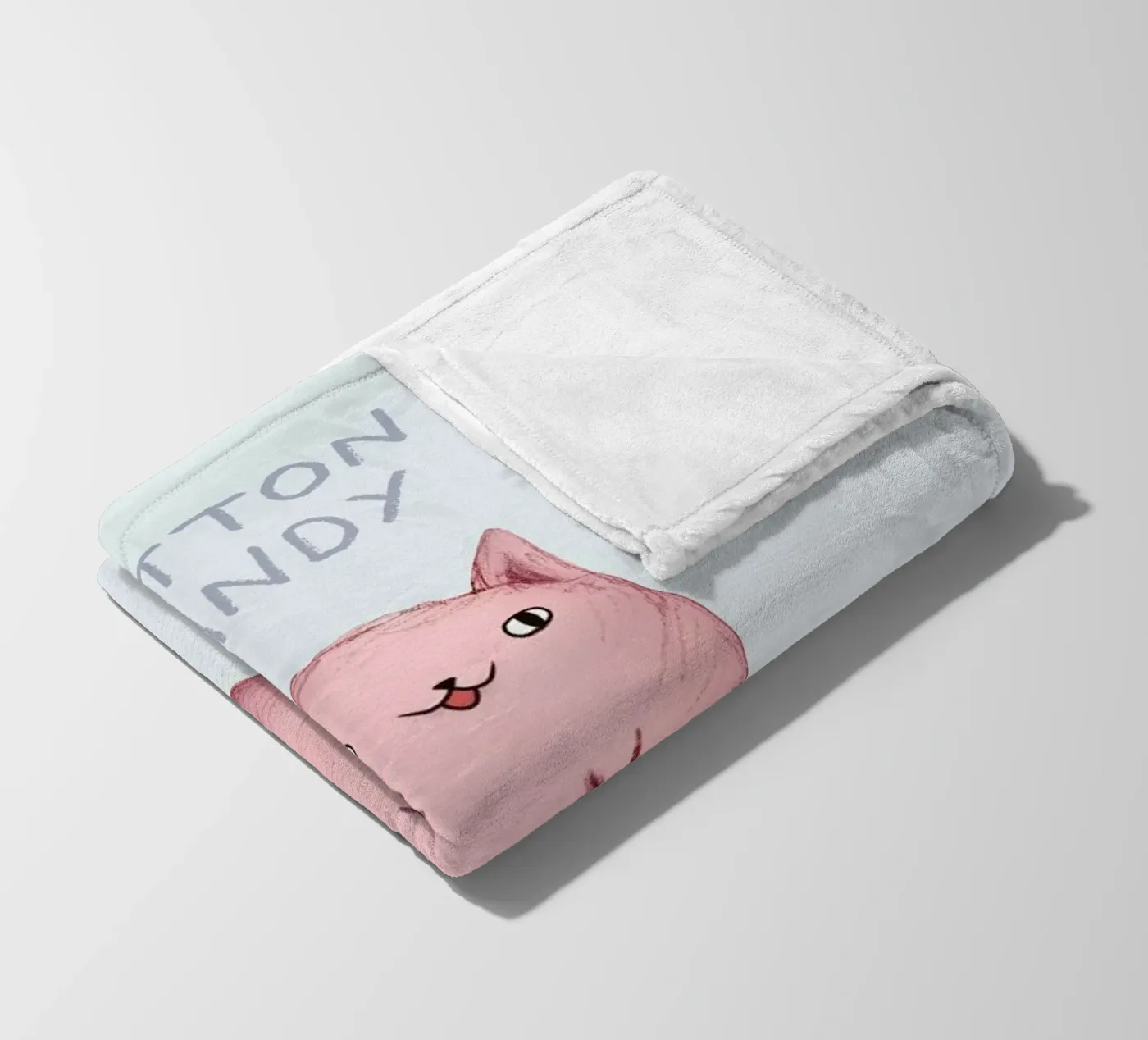 Cattoncandy fleece blanket by Sophie Corrigan