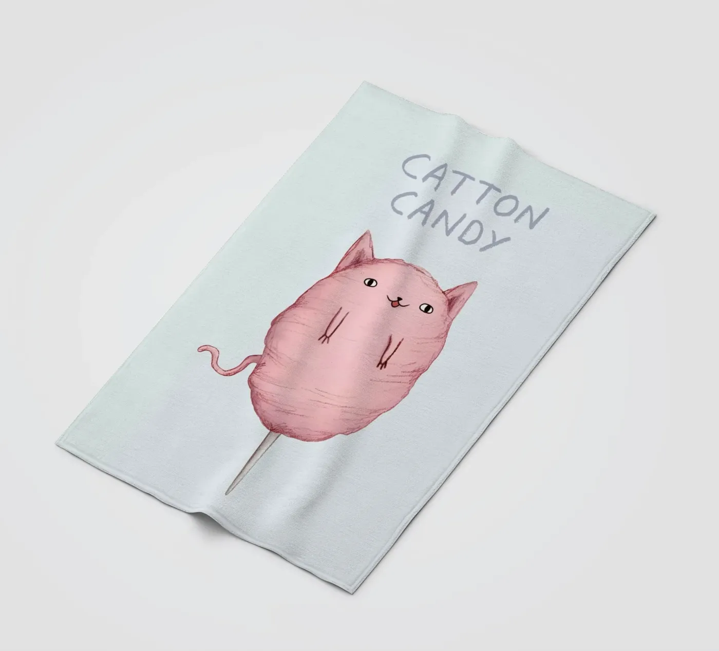 Cattoncandy fleece blanket by Sophie Corrigan