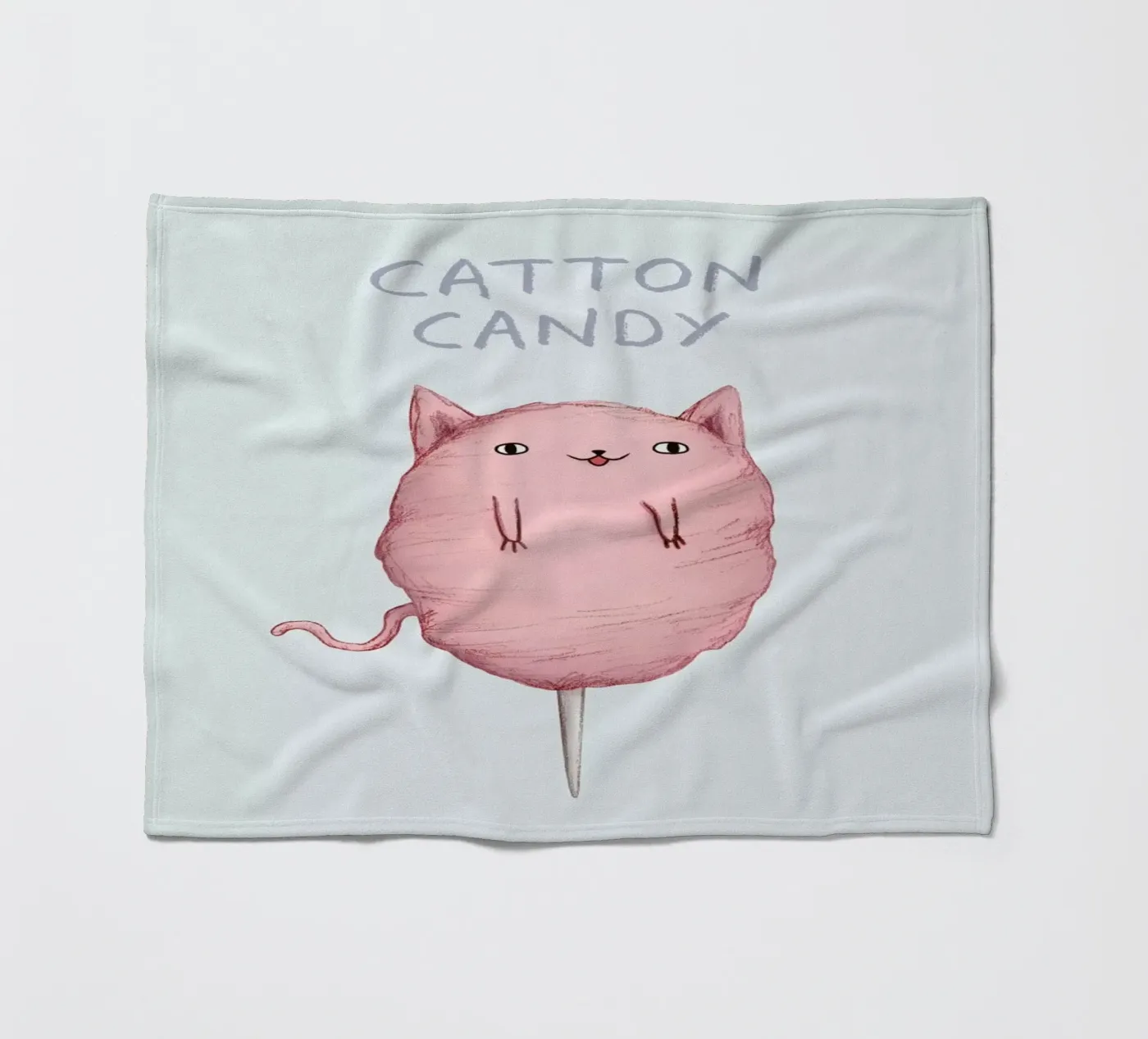 Cattoncandy fleece blanket by Sophie Corrigan