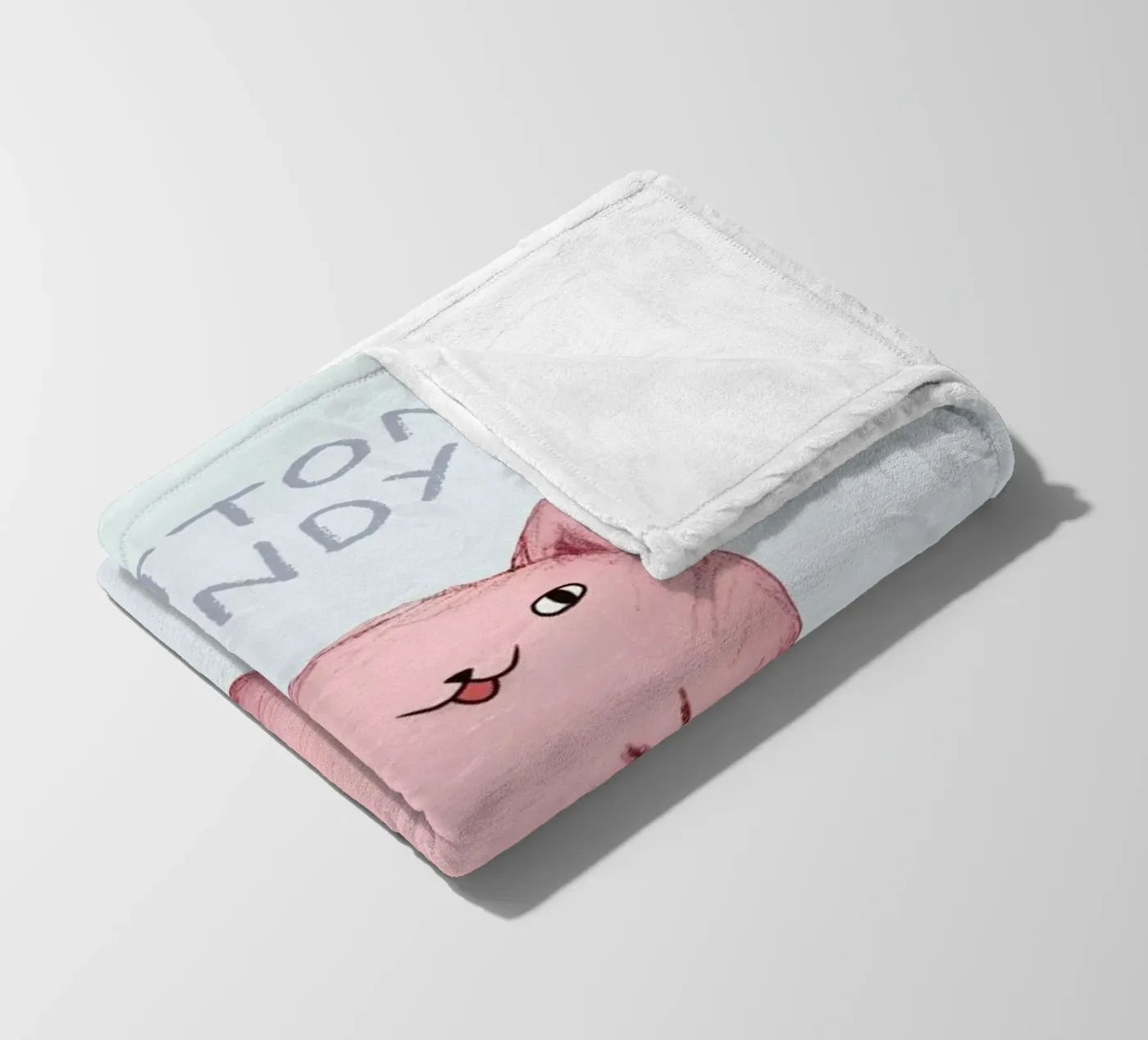 Cattoncandy fleece blanket by Sophie Corrigan