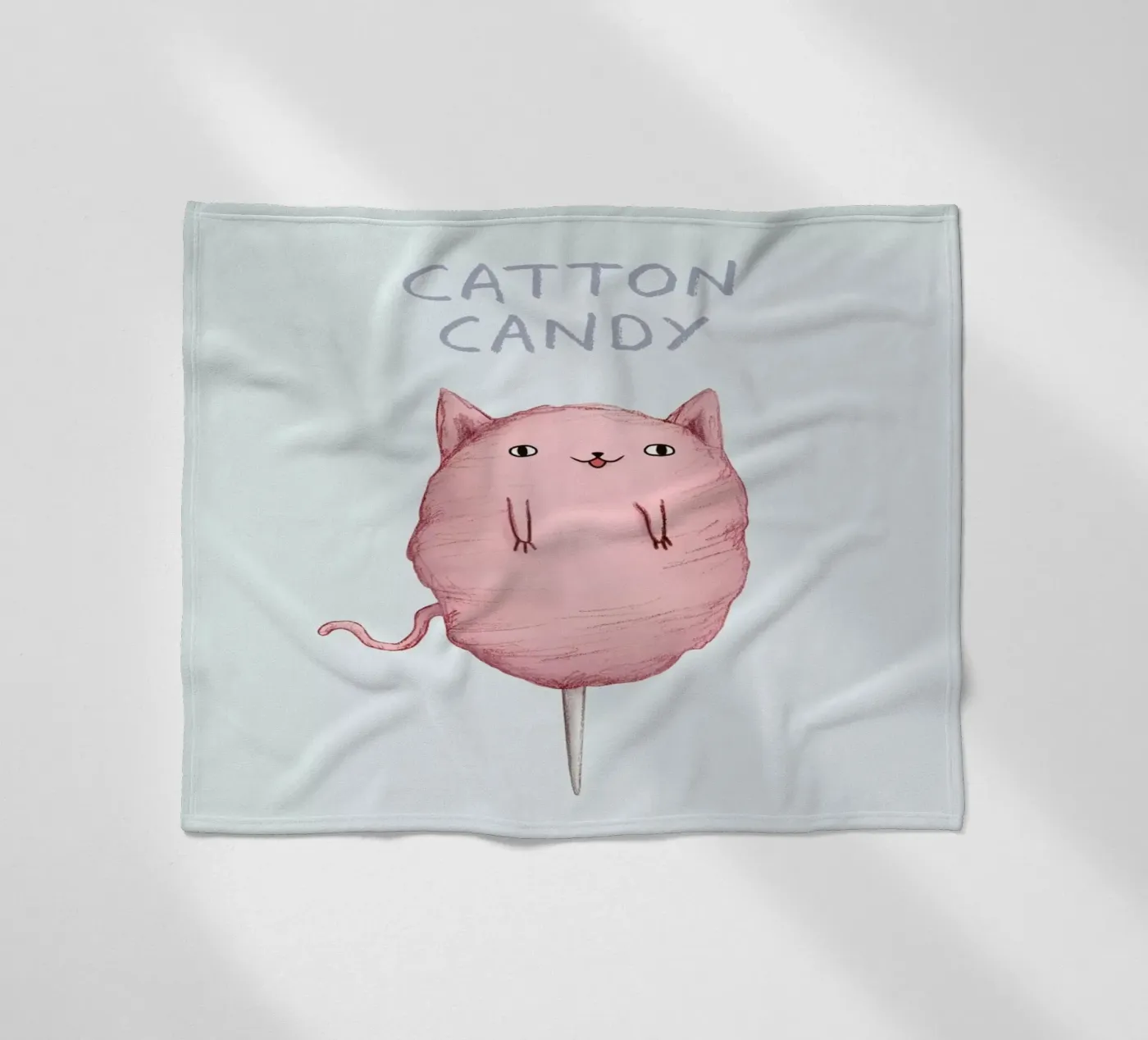 Cattoncandy fleece blanket by Sophie Corrigan