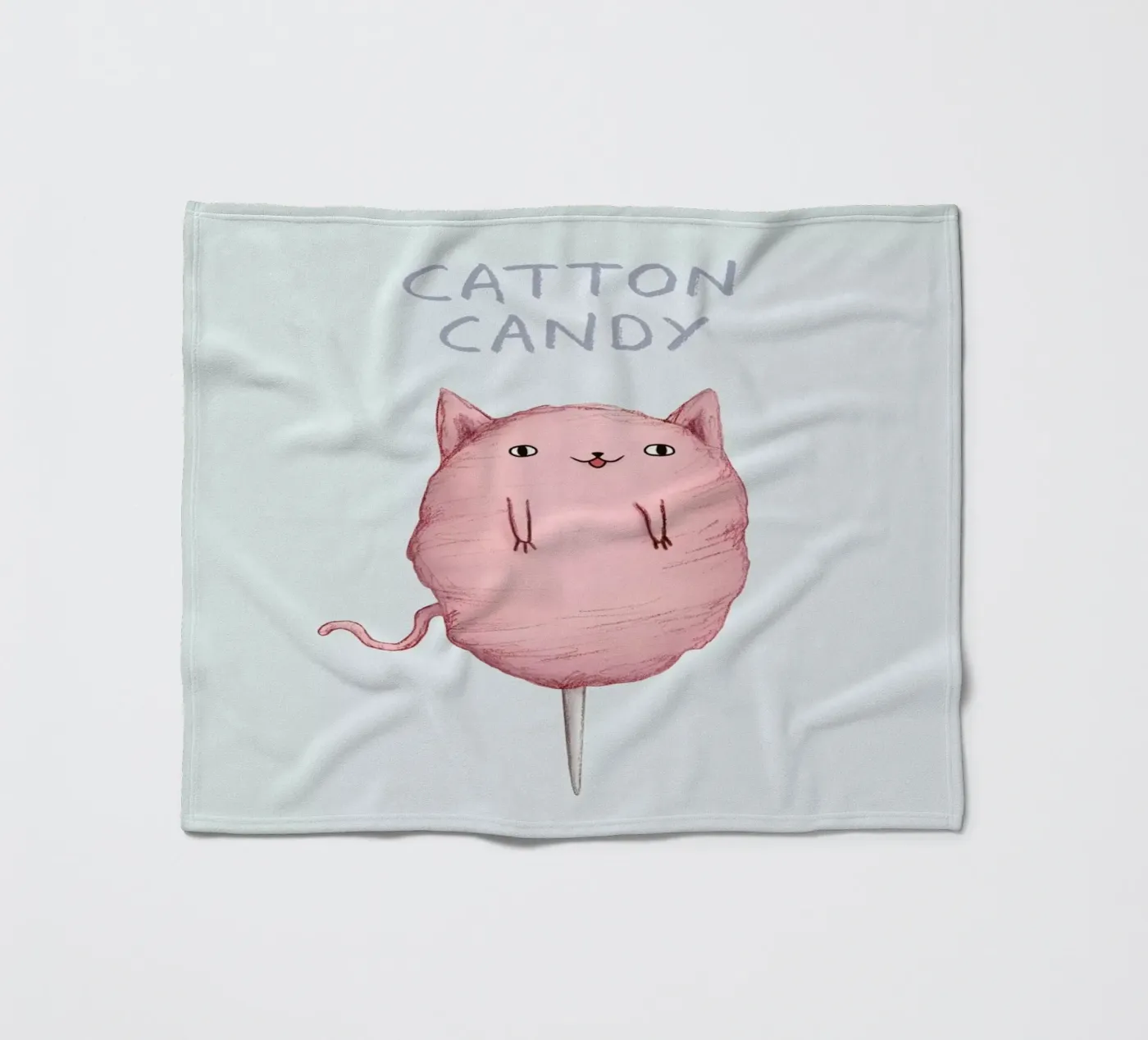 Cattoncandy fleece blanket by Sophie Corrigan