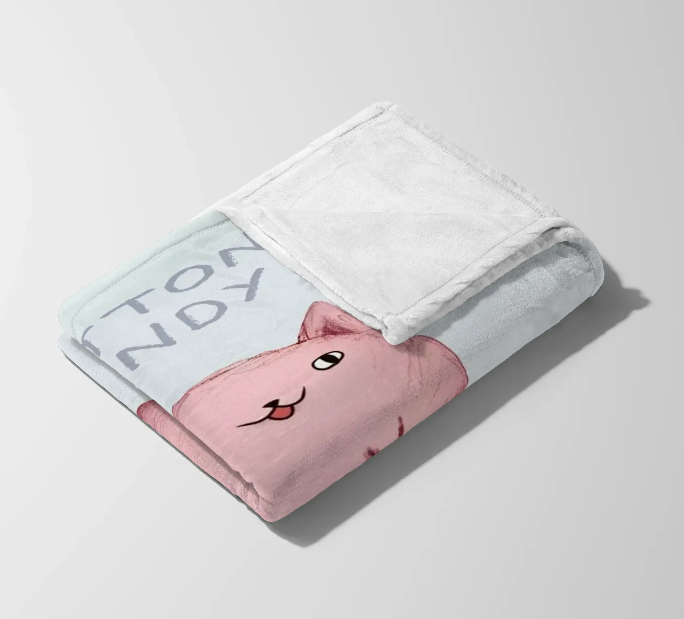 Cattoncandy fleece blanket by Sophie Corrigan