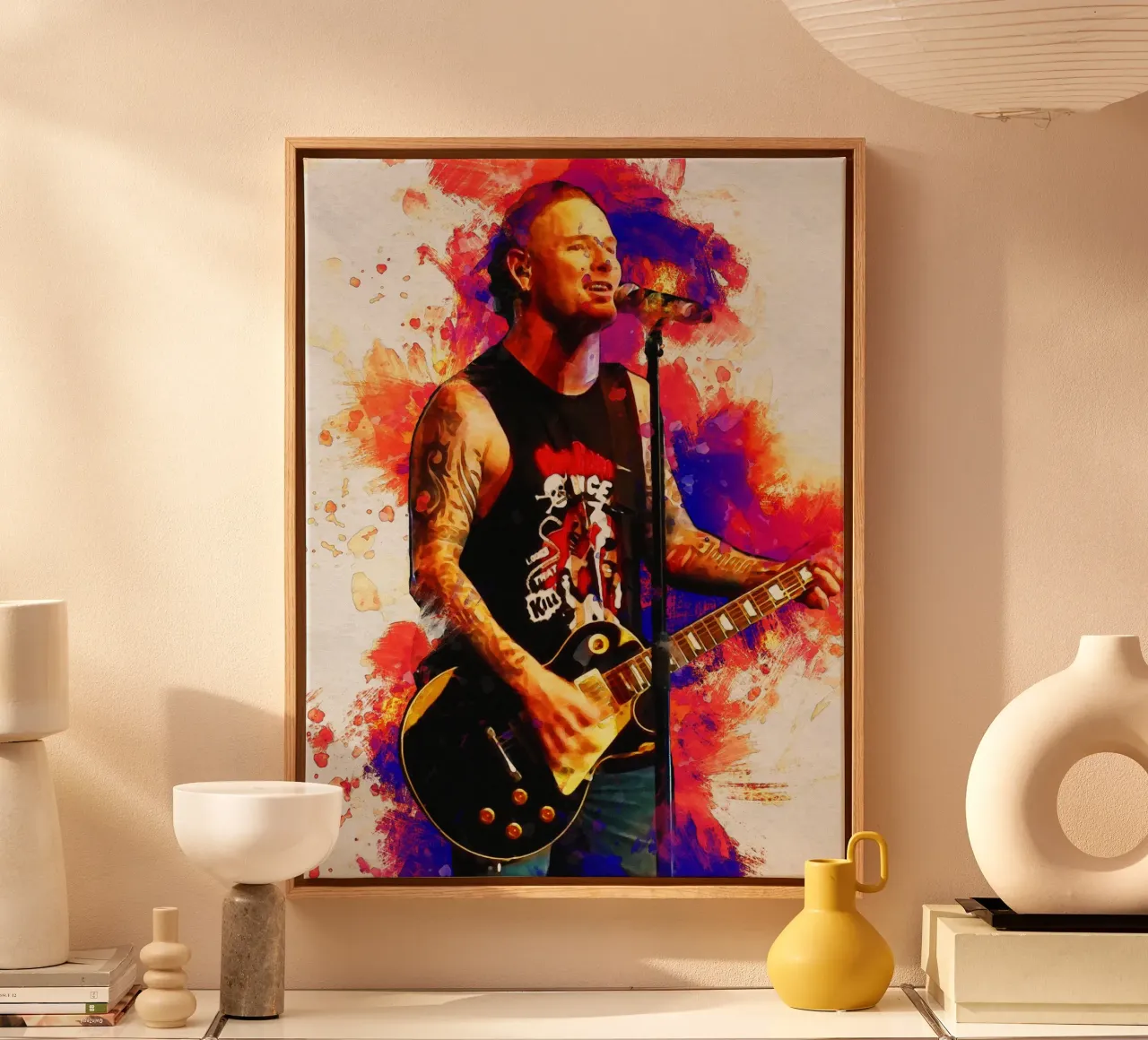 Smudge of Corey Taylor canvas by Gunawan Rb