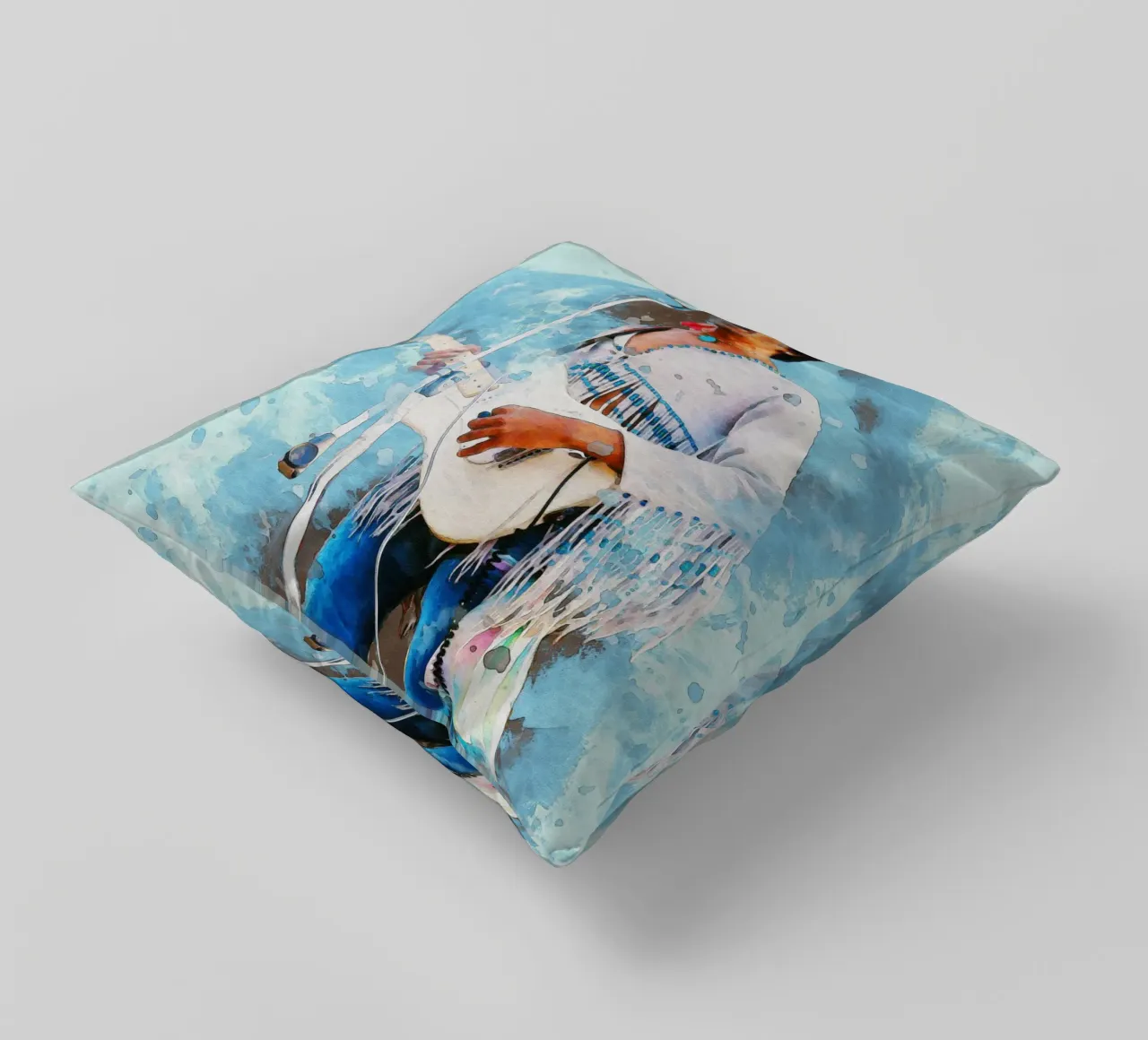 Sbaffo di Jimi Hendrix cuscino da Gunawan Rb