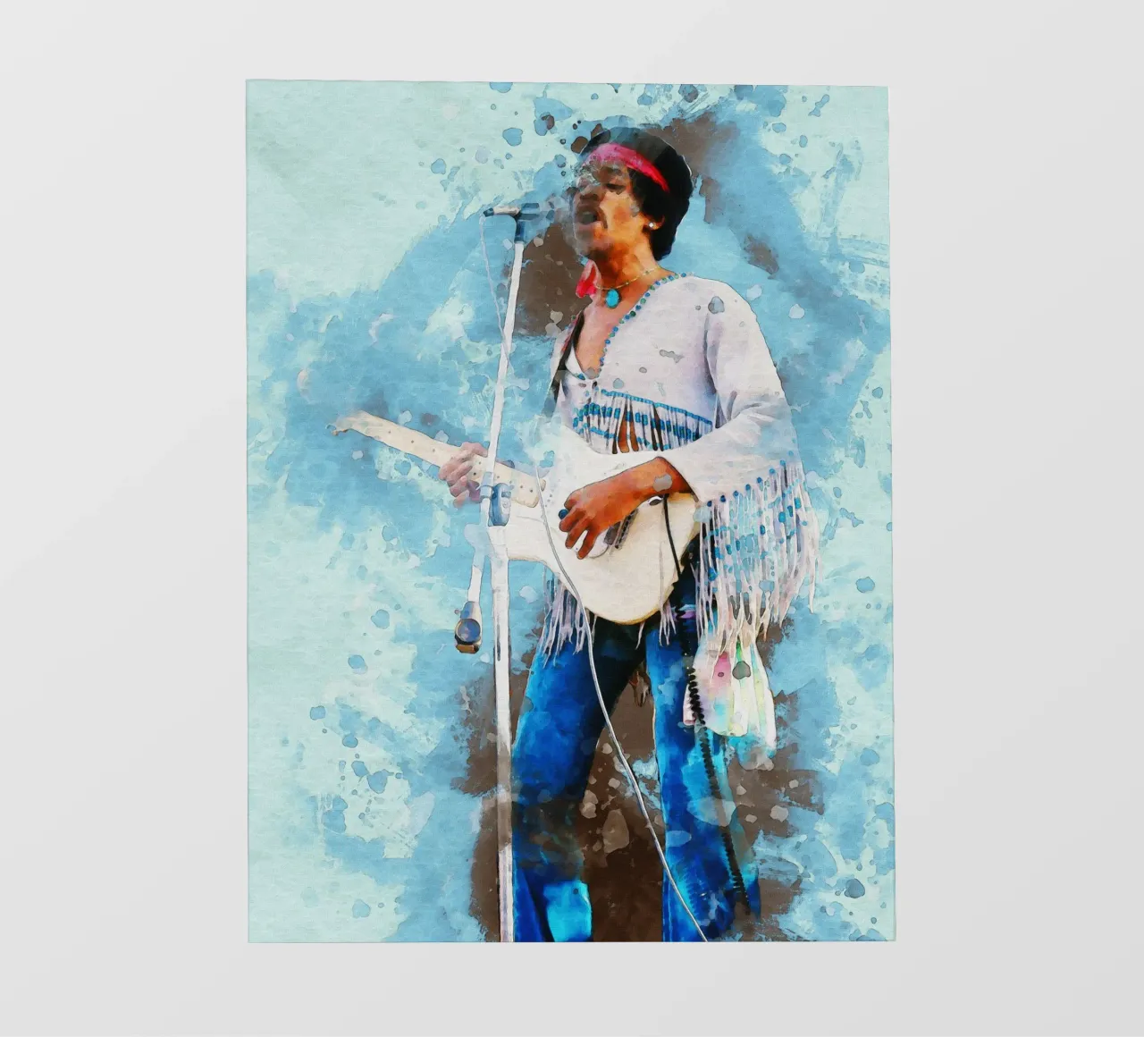 Sbaffo di Jimi Hendrix pellicola backlit da Gunawan Rb