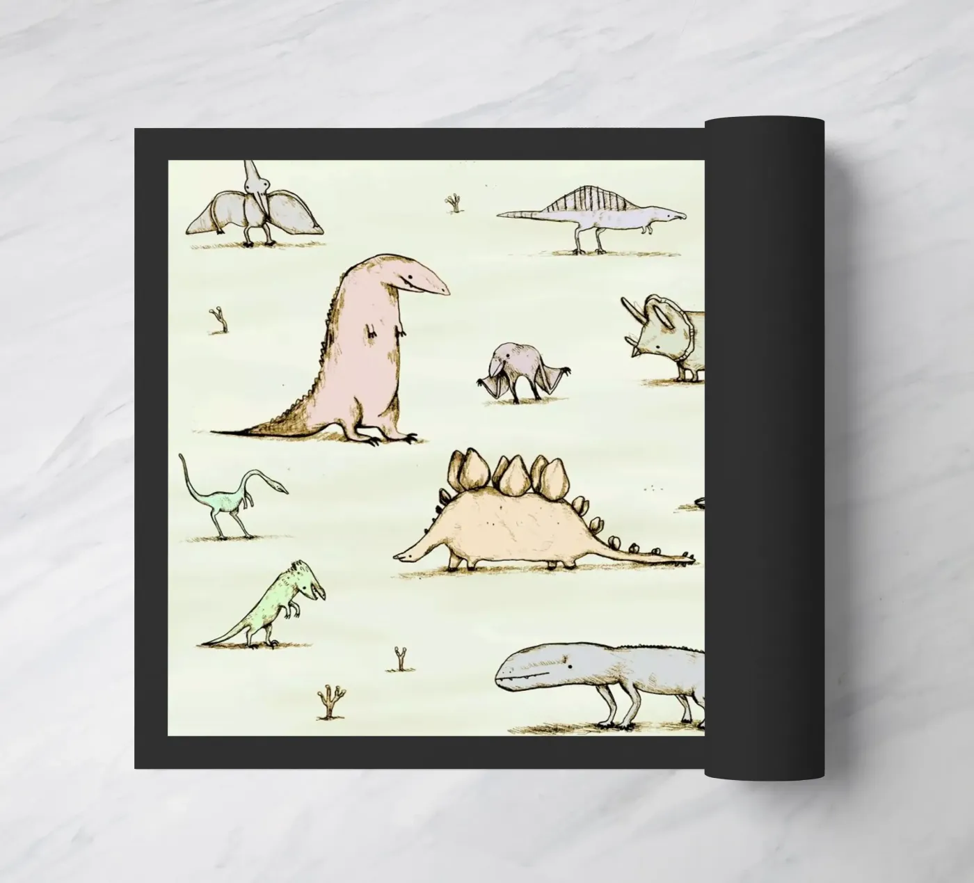 Dinos Fußmatte von Sophie Corrigan