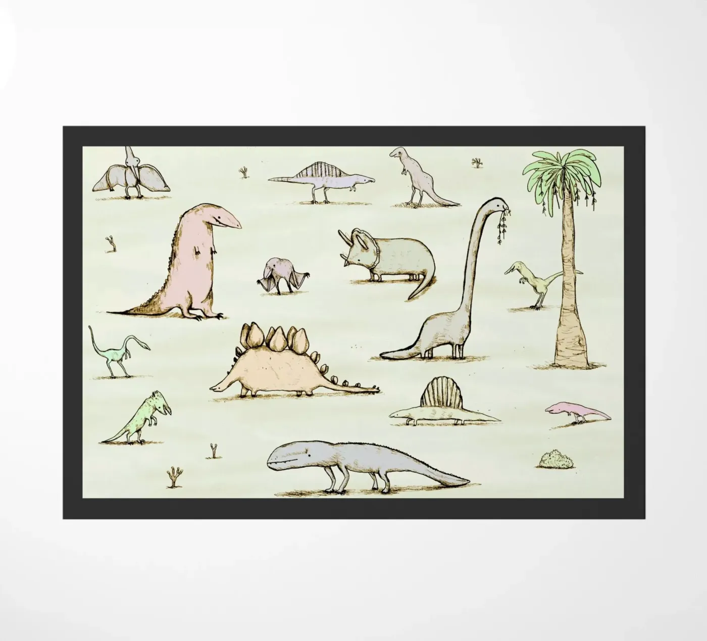 Dinos Fußmatte von Sophie Corrigan