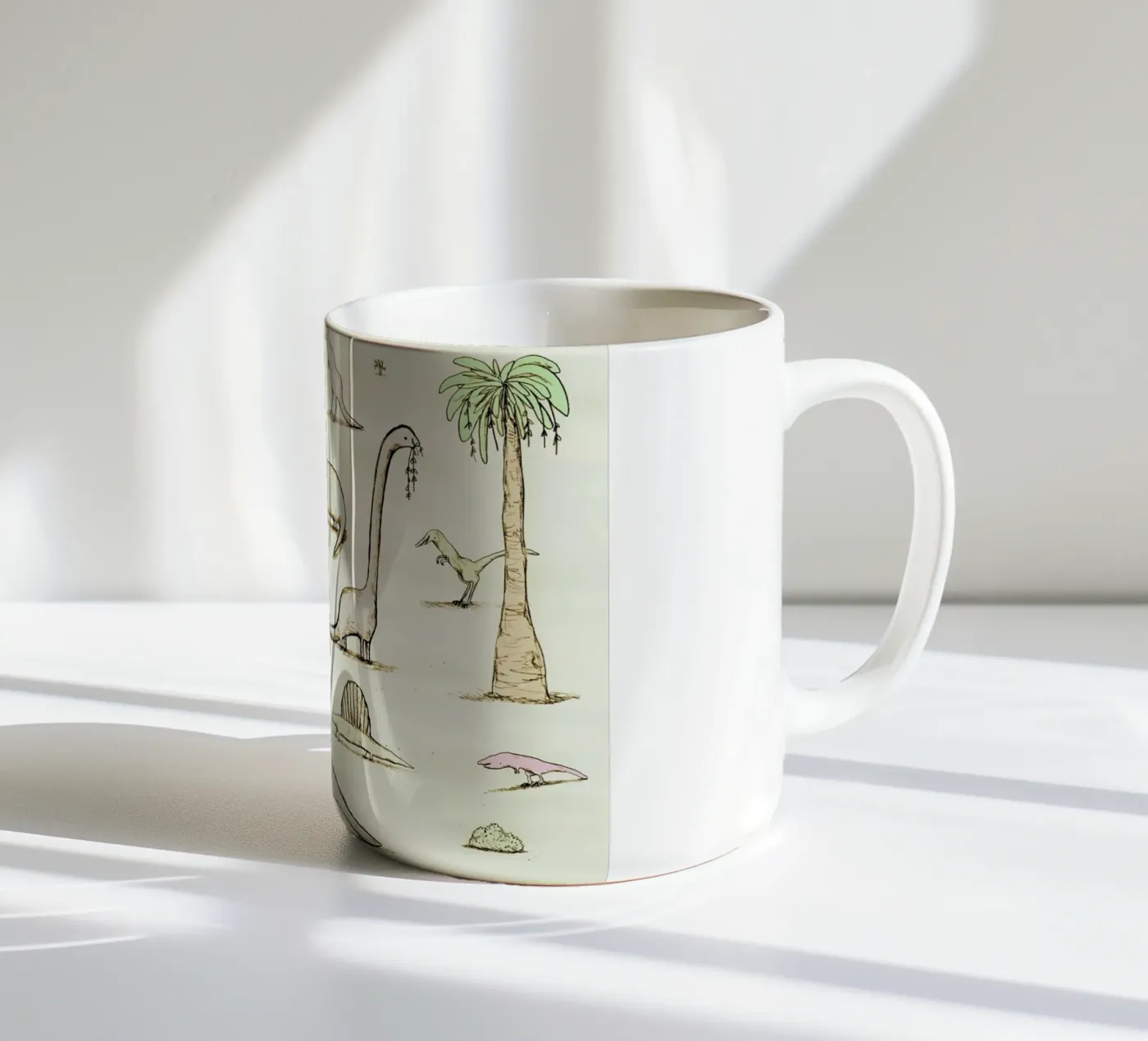 Dinos ceramic mug by Sophie Corrigan