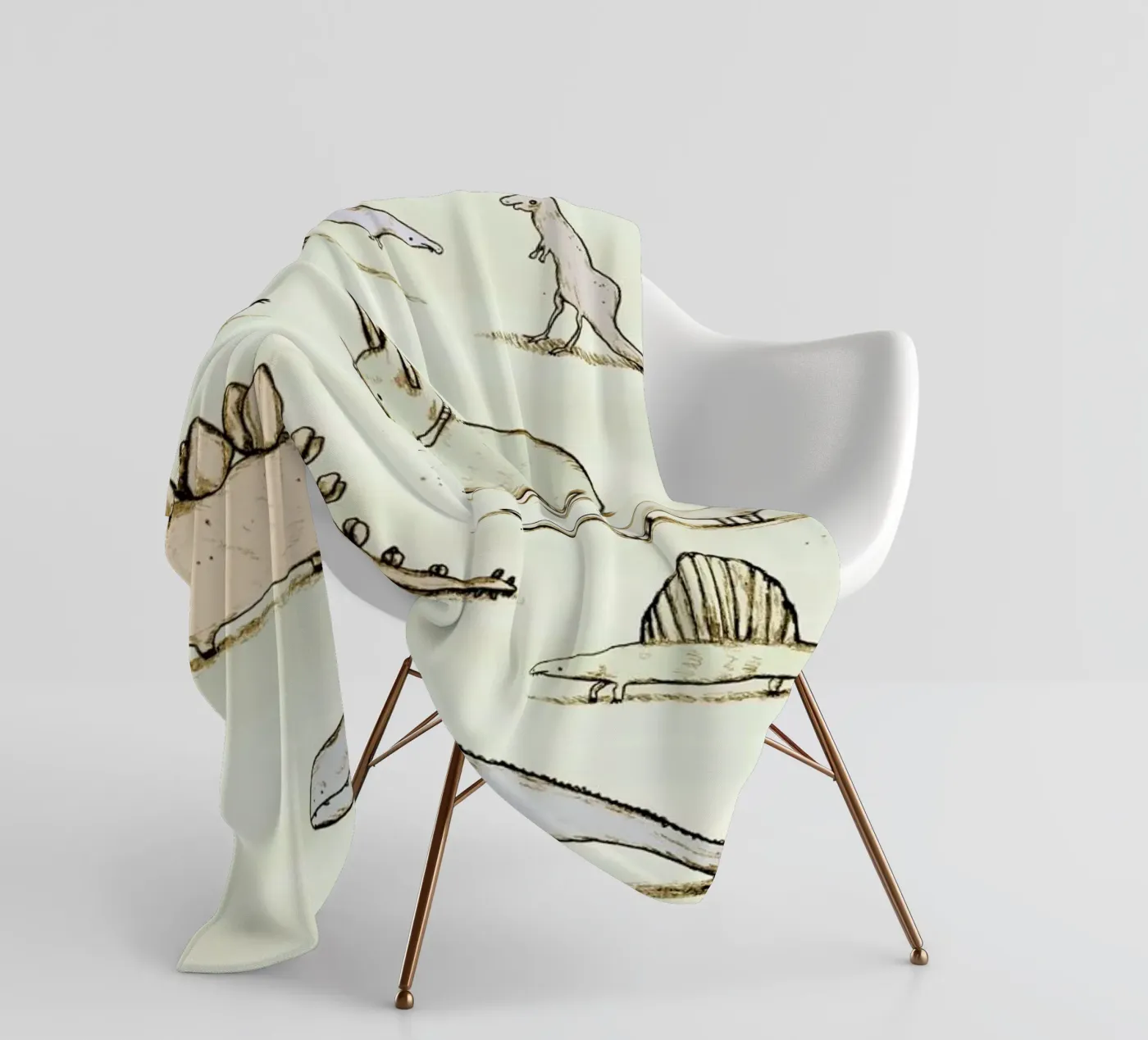 Dinos fleecedeken van Sophie Corrigan