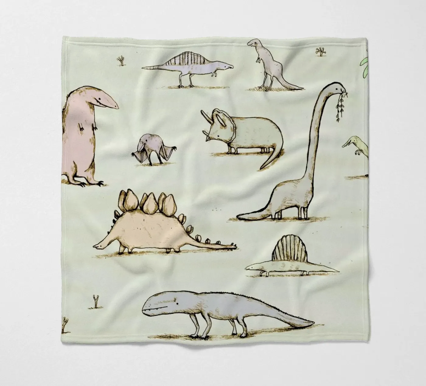 Dinos fleecedeken van Sophie Corrigan