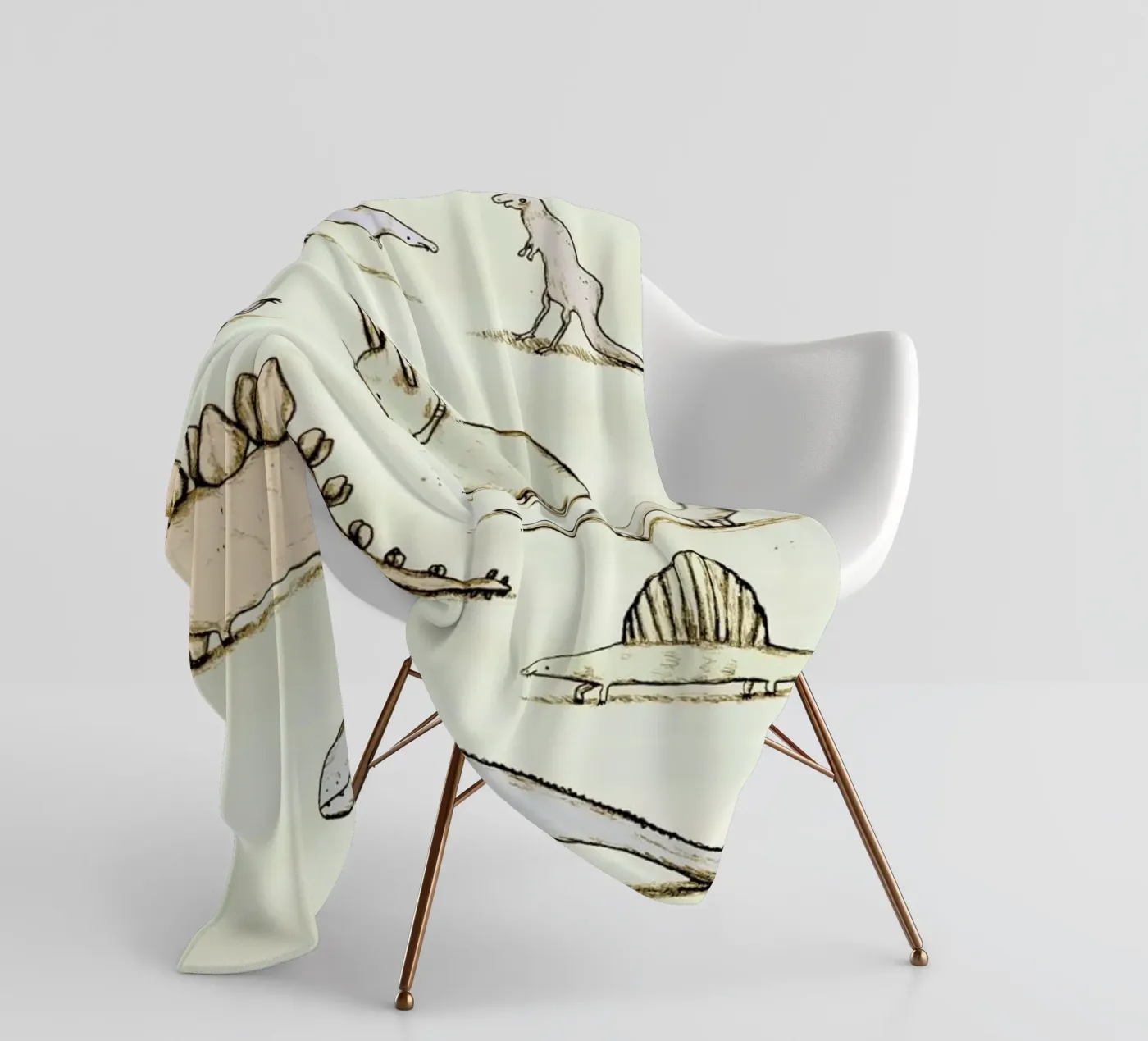 Dinos fleecedeken van Sophie Corrigan