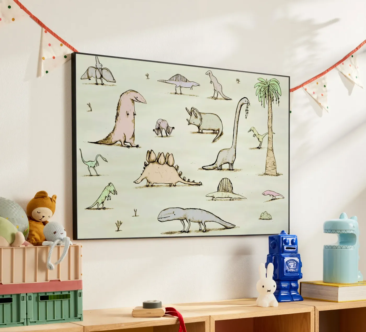 Dinos alluminio dibond da Sophie Corrigan