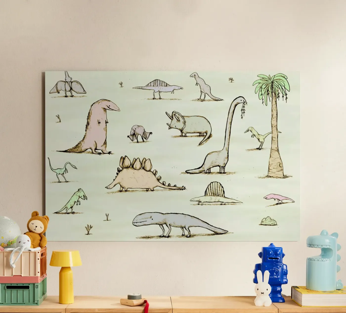 Dinos alluminio dibond da Sophie Corrigan