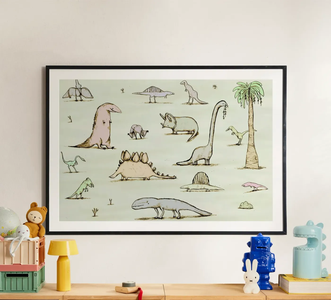 Dinos poster by Sophie Corrigan