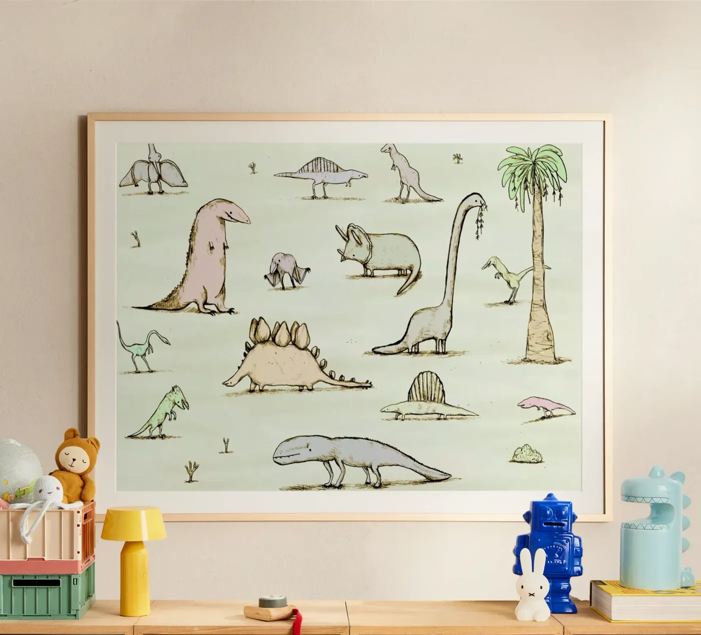 Dinos poster by Sophie Corrigan