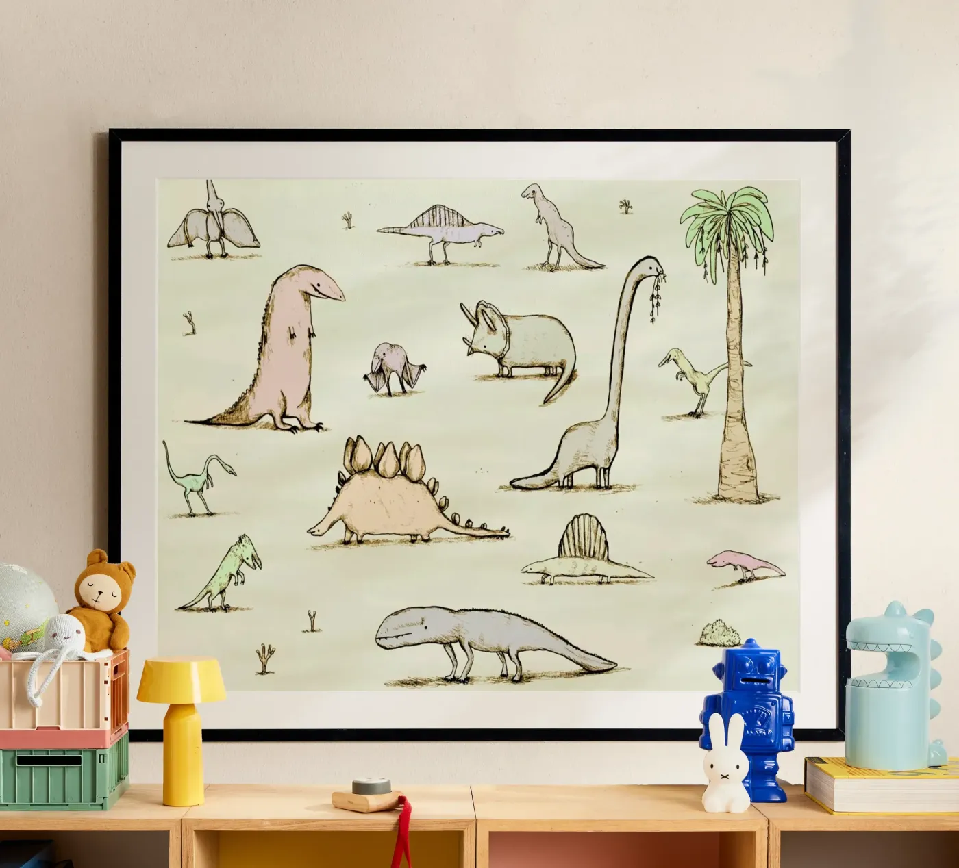 Dinos poster by Sophie Corrigan